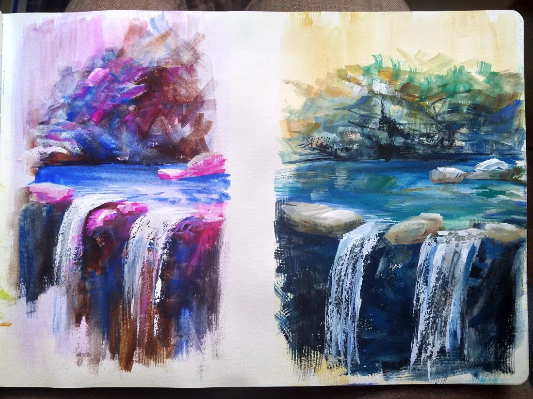 Each palette had three colors