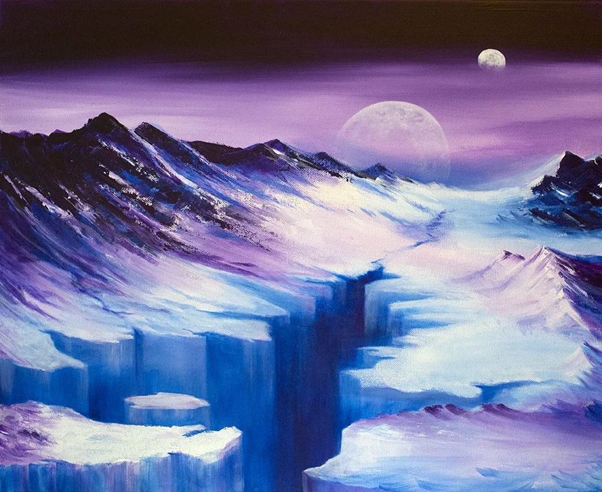 The Edge. Acrylic. Sarah Burns 2017.