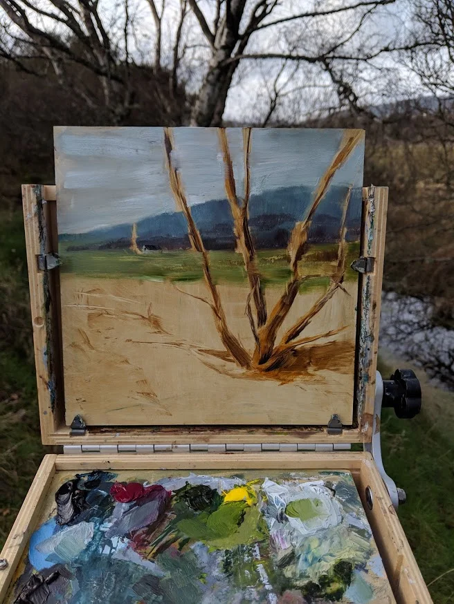 Example of the toned background.