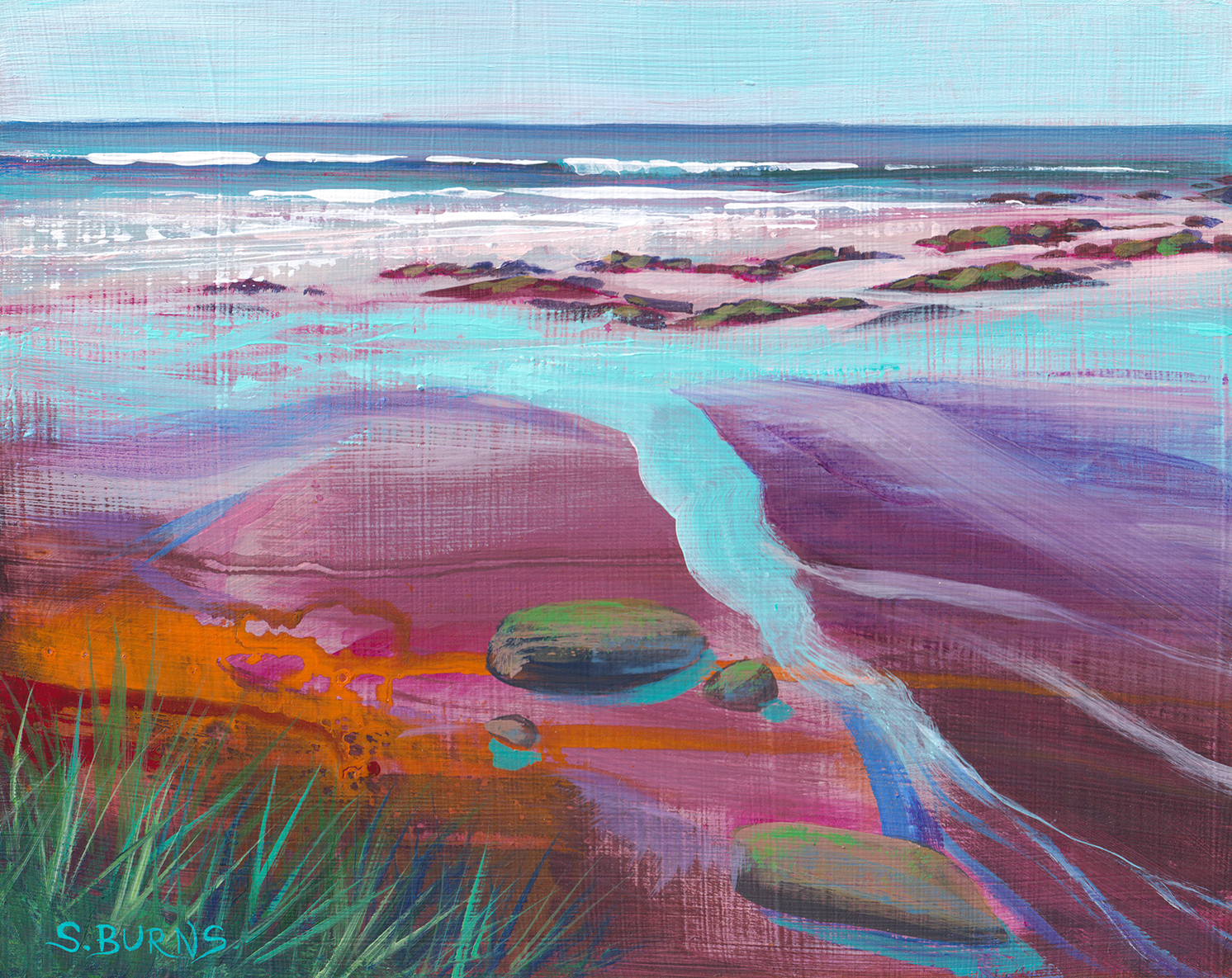 125. Plein Air Painting at Evanton Beach & testing Ampersand Gessobord and  Oil Of Spike Lavender — Sarah Burns - Scotland Art