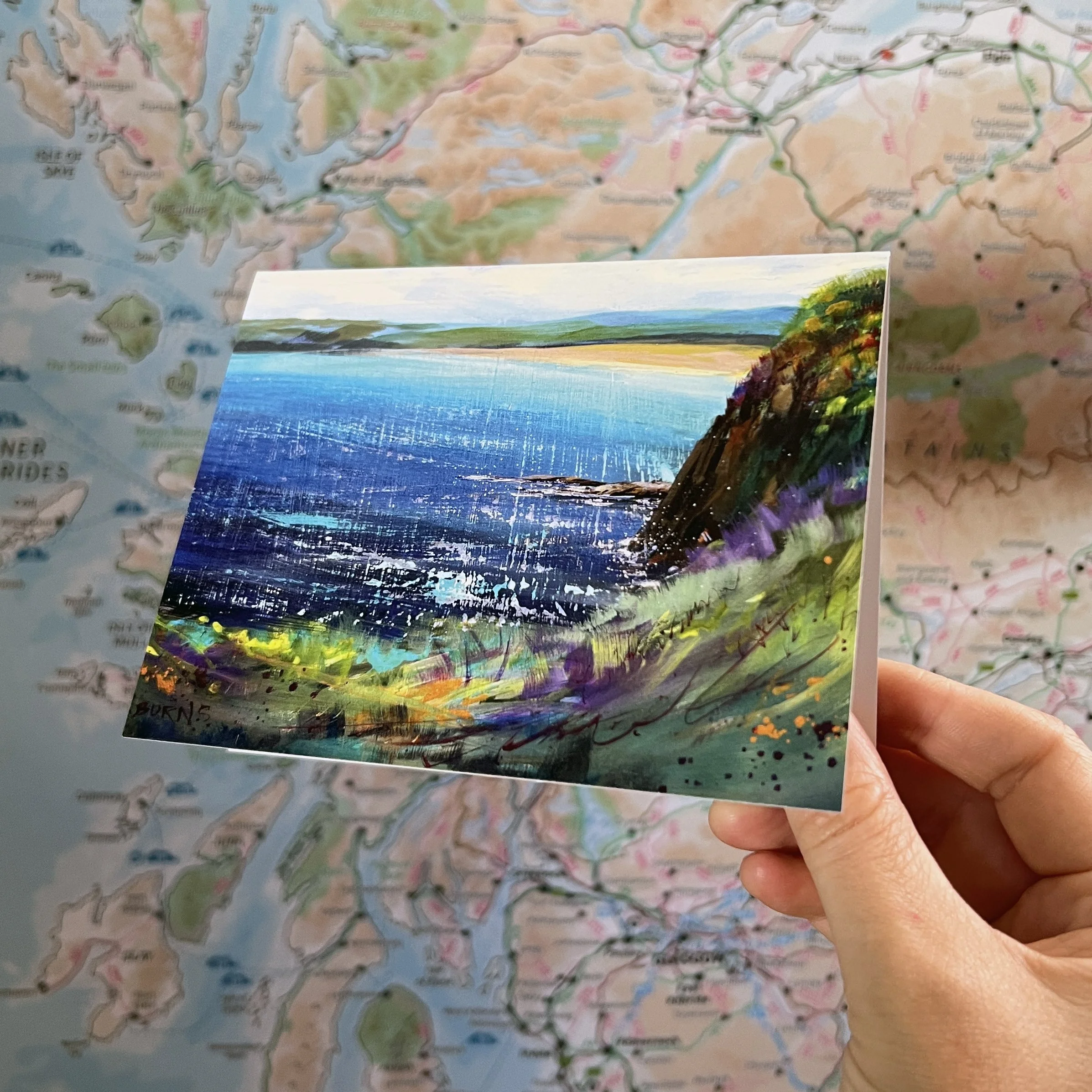 Scotland greeting cards coastal