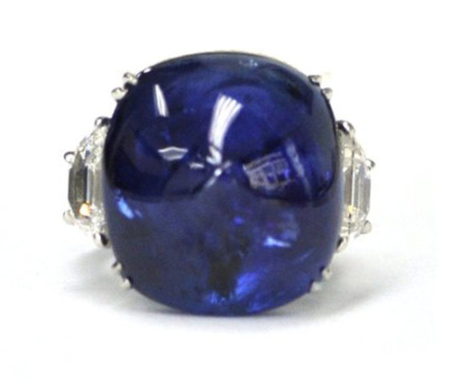 Sugarloaf  Sapphire and Diamond Ring