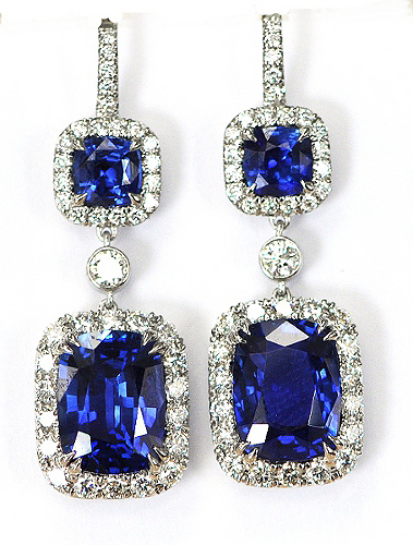 Sapphire & Diamond Earrings