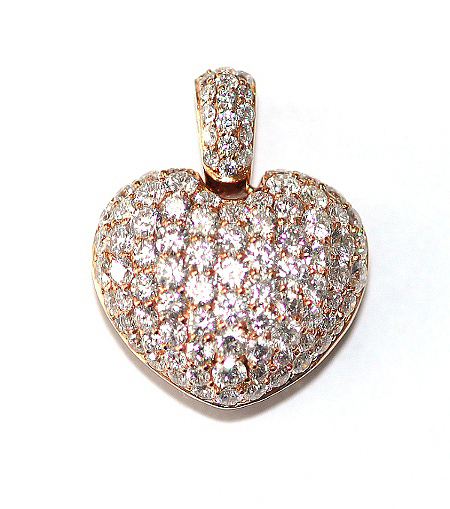 Diamond Covered Heart Pendant