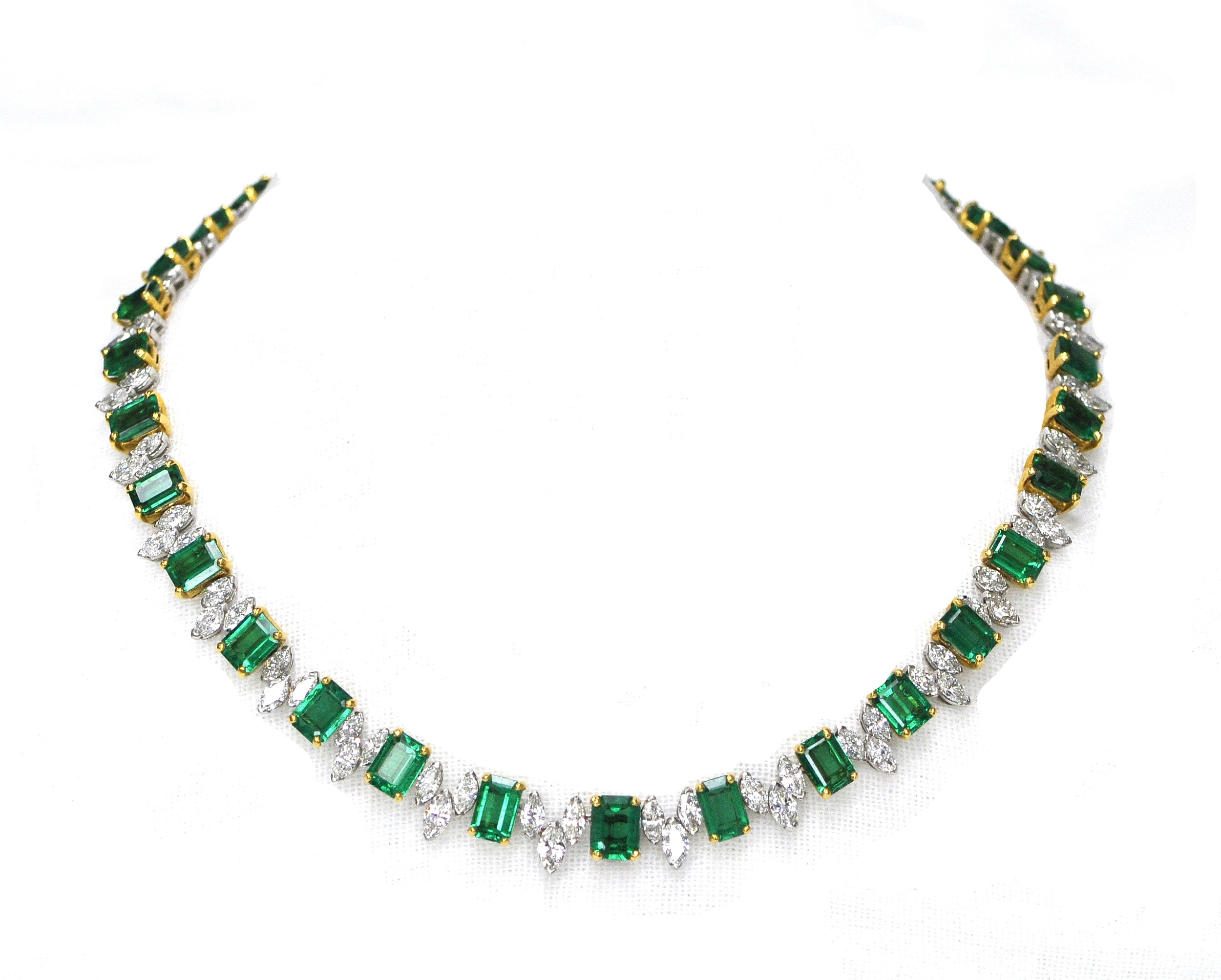 Heyman Emerald & Diamond Necklace