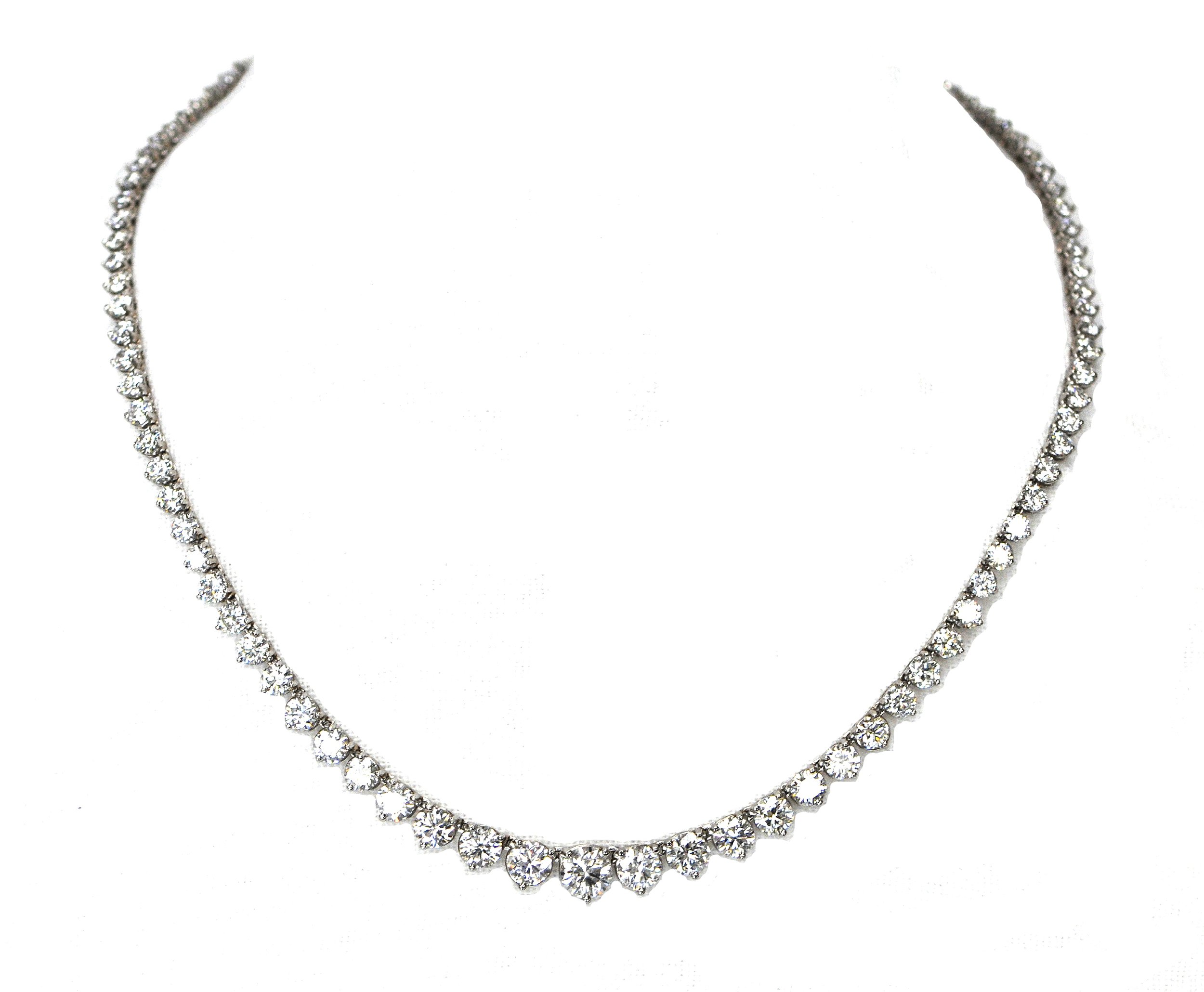 20ct Diamond Riviera Necklace