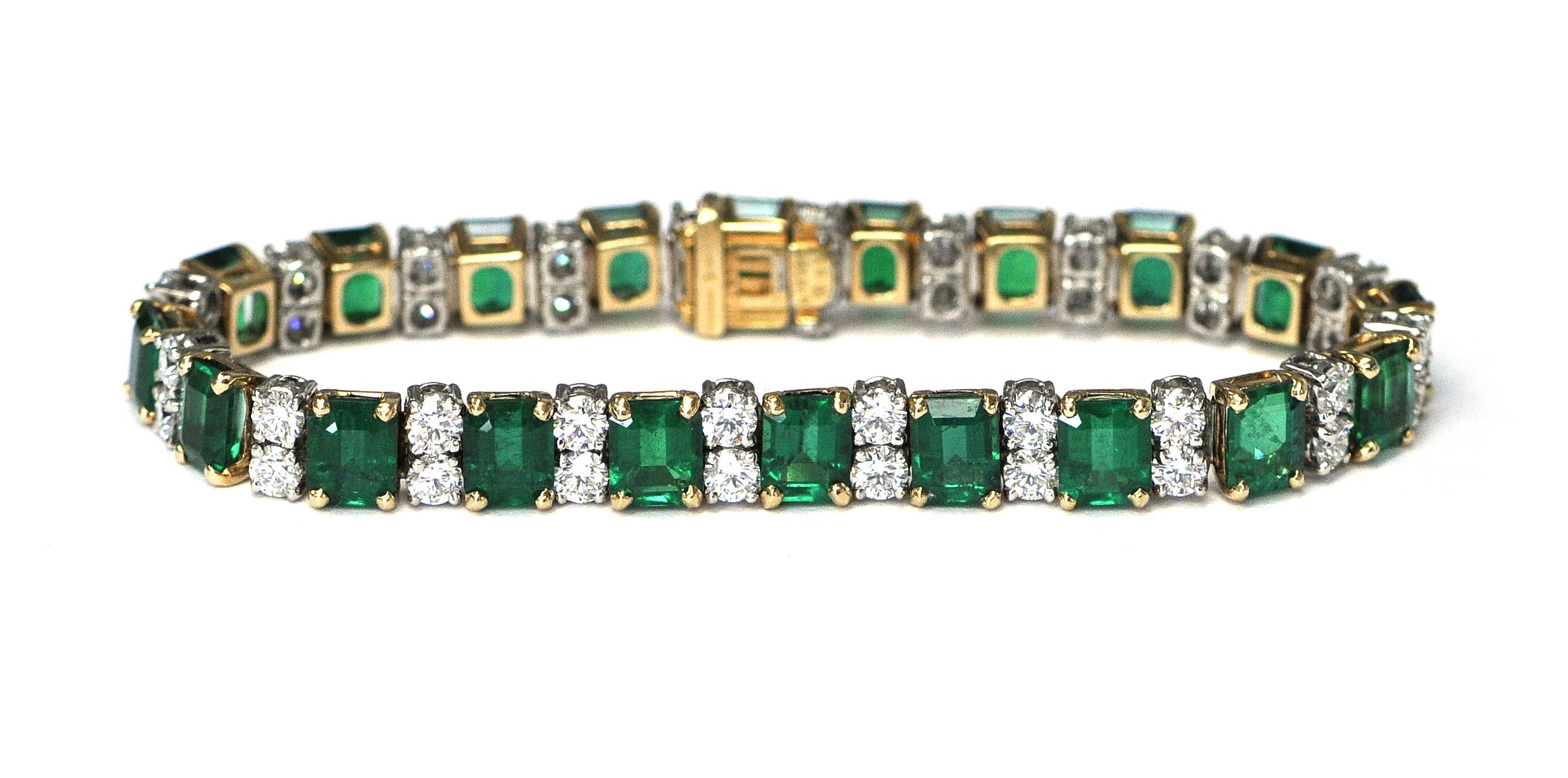 16ct Emerald & Diamond Heyman Bracelet
