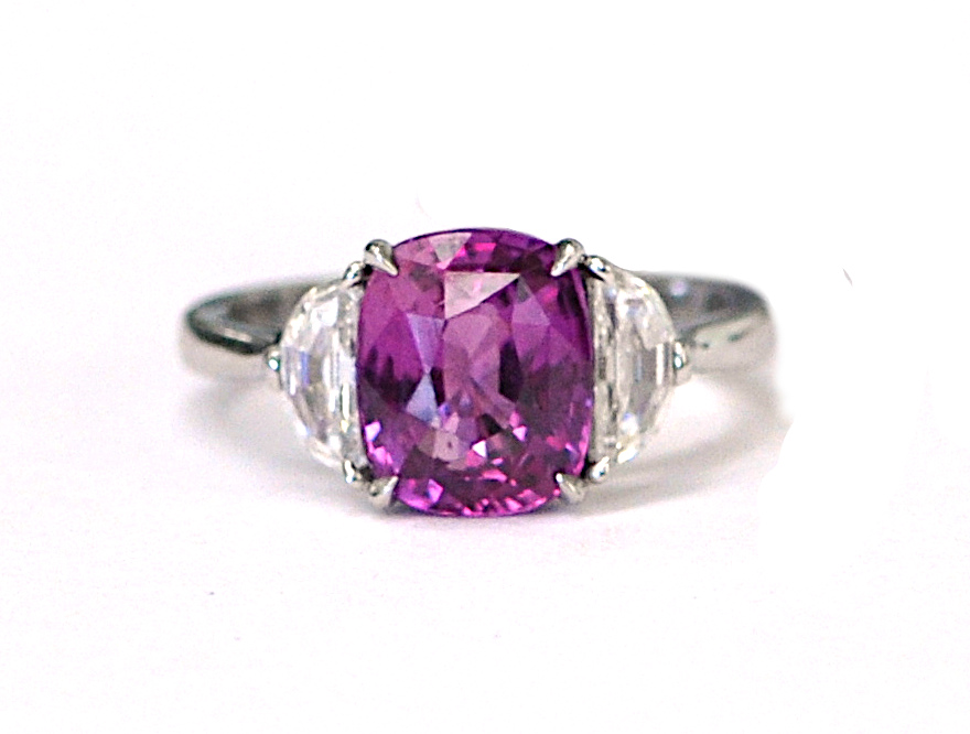 3.51ct Pink Sapphire Ring