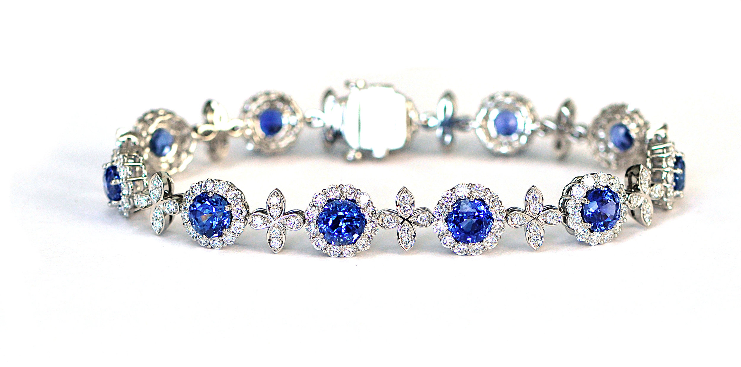 Unheated Sapphire Bracelet