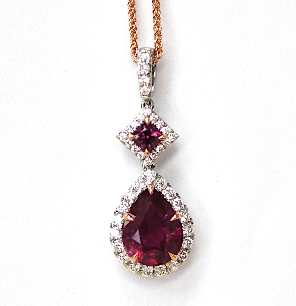 2.48ct Ruby and Diamond Pendant