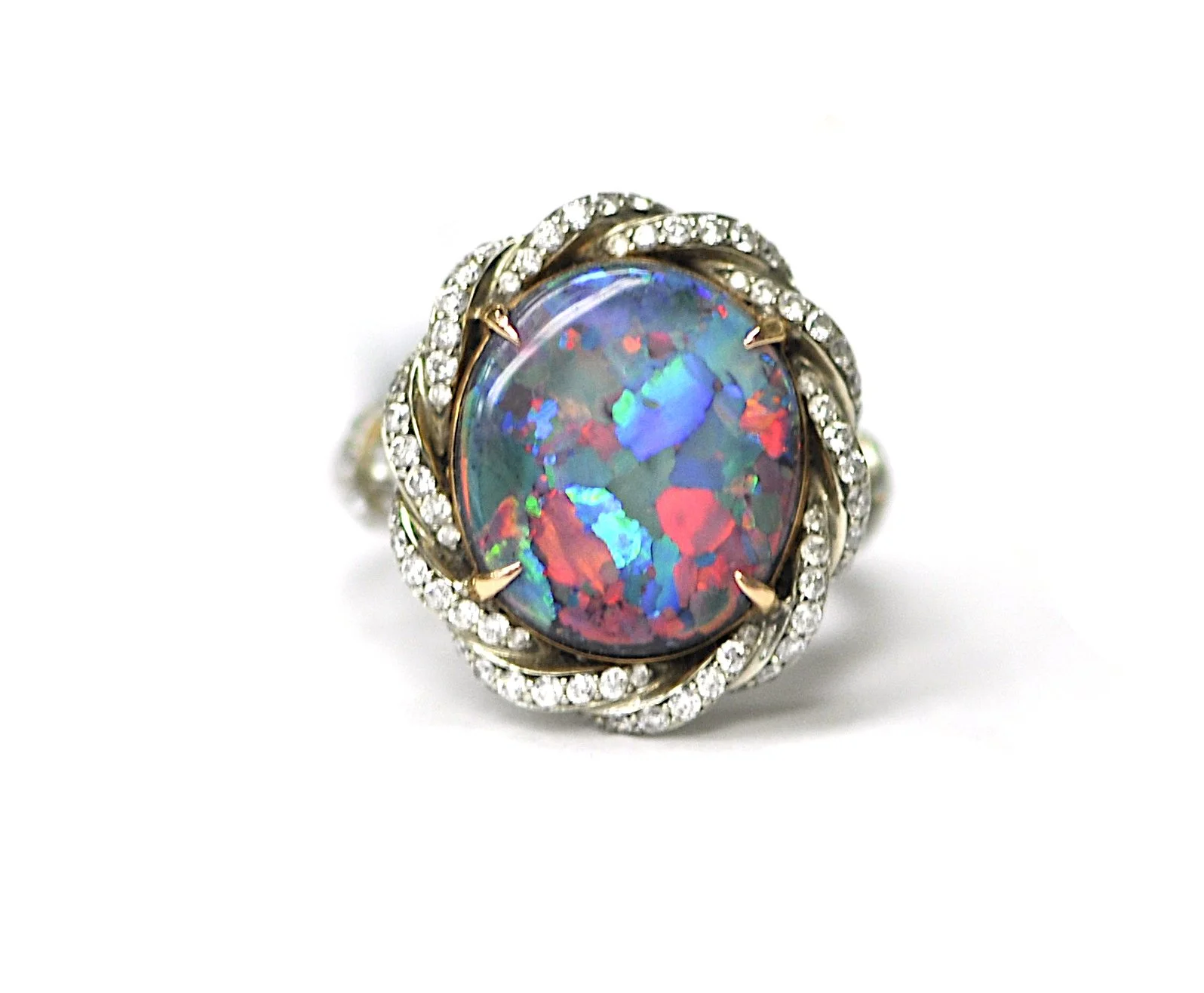 Black Opal Ring