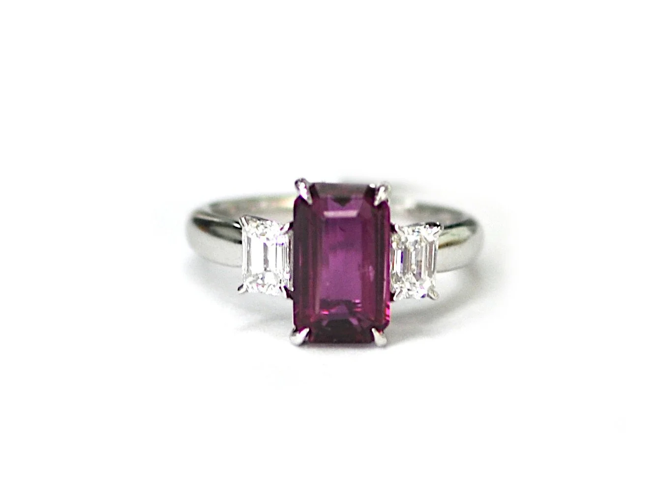 3ct Unheated Ruby Ring