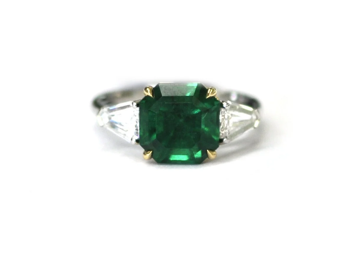 4ct No Oil Emerald Ring