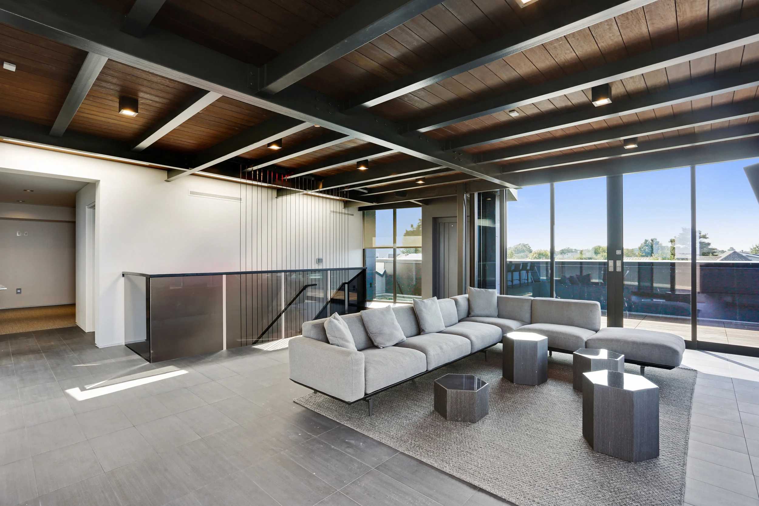 Modern Third Floor Living Room