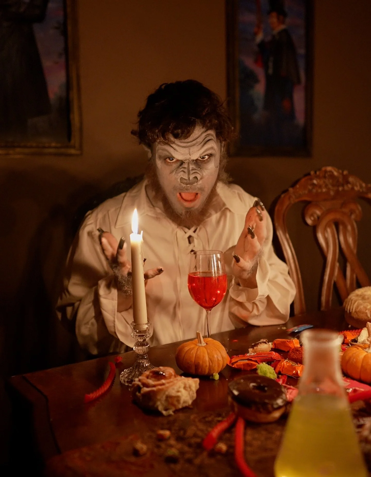 Halloween fun with @gabrieldrummnd &amp; @tylerjh 🐺🦎🎃🔥

FX Makeup by me 
Assisted by @chill_girl_archetype