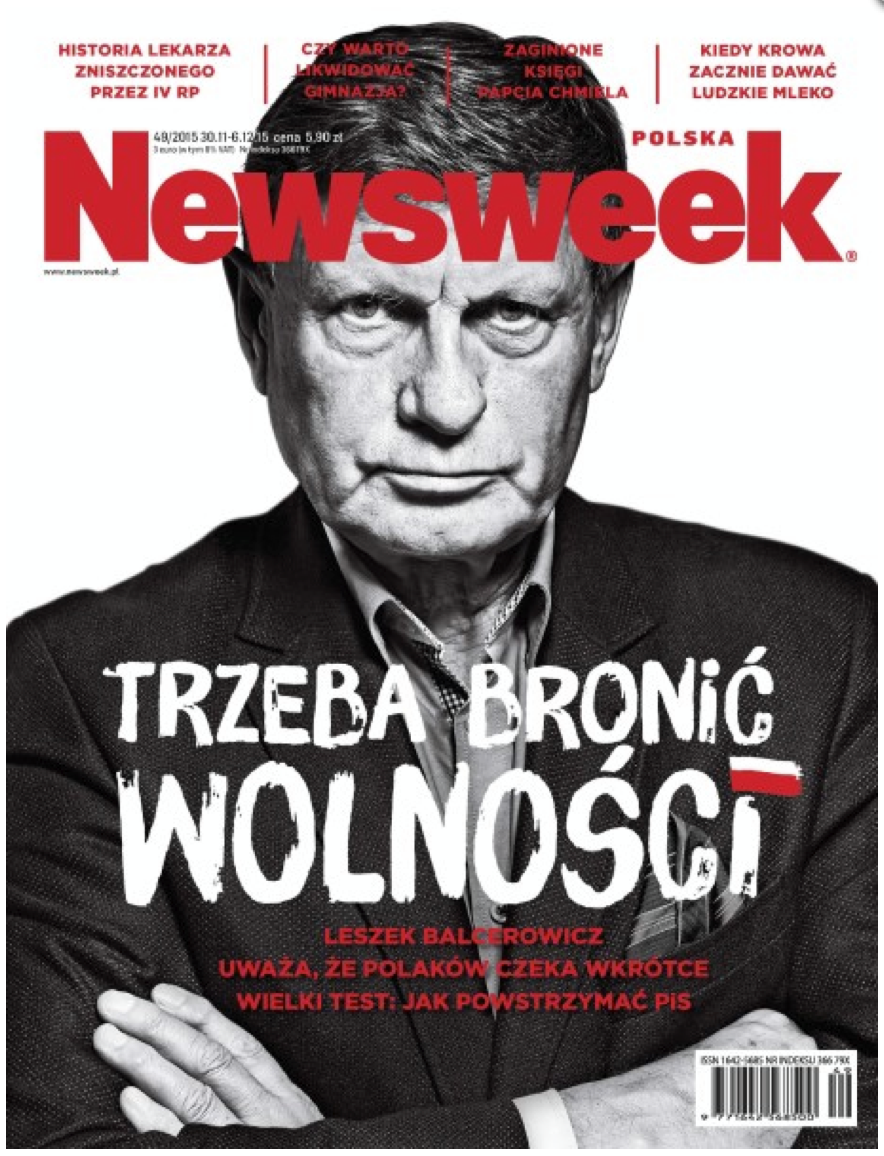 LESZEK BALCEROWICZ FOR NEWSWEEK POLSKA 49/2015