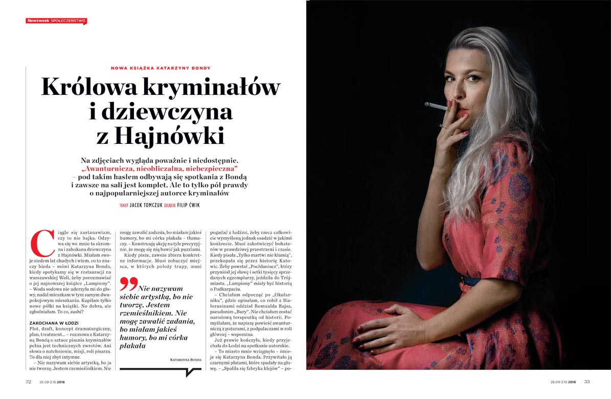 KATARZYNA BONDA FOR NEWSWEEK POLSKA 32/2016