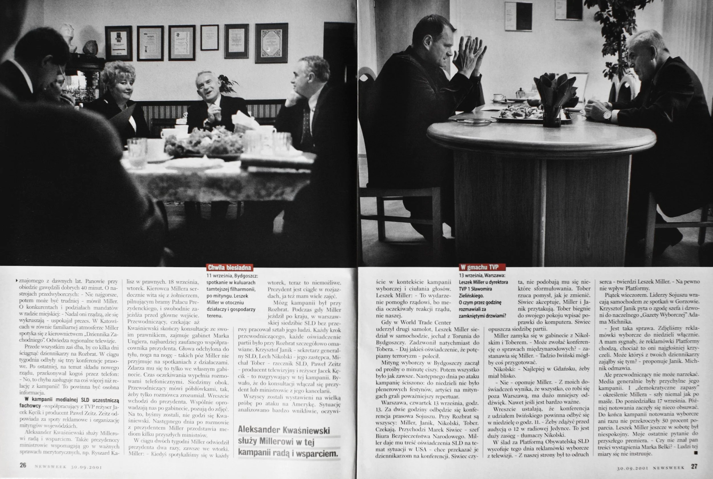 NEWSWEEK 2001 - CAMPAIGN ELECTION SLD