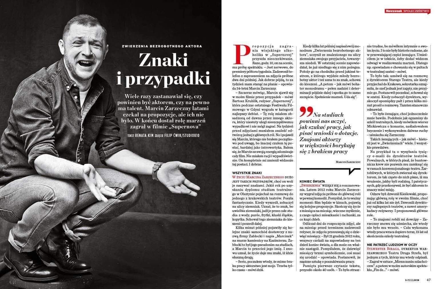 MARCIN ZARZECZNY FOR NEWSWEEK POLSKA 48/2019