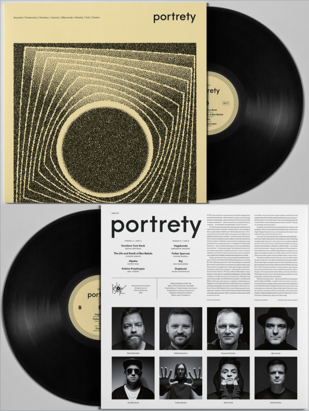 COVER PHOTOS "PORTRETY" LP / U KNOW ME RECORDS / 2019