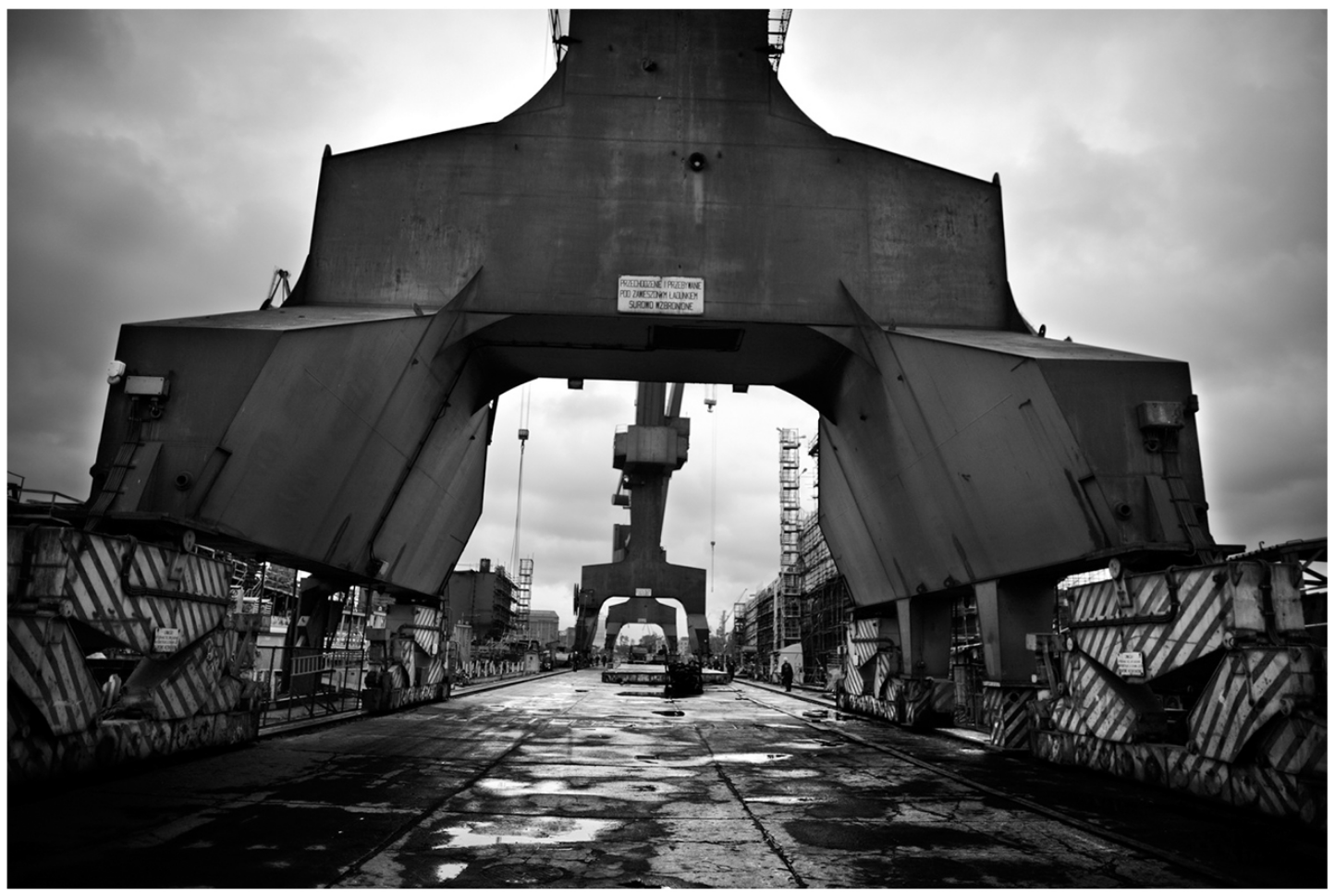 Shipbuilding crane - photography