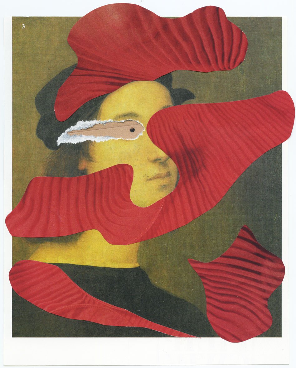 collage, paper,  18,5 x 15,0 cm;  2020