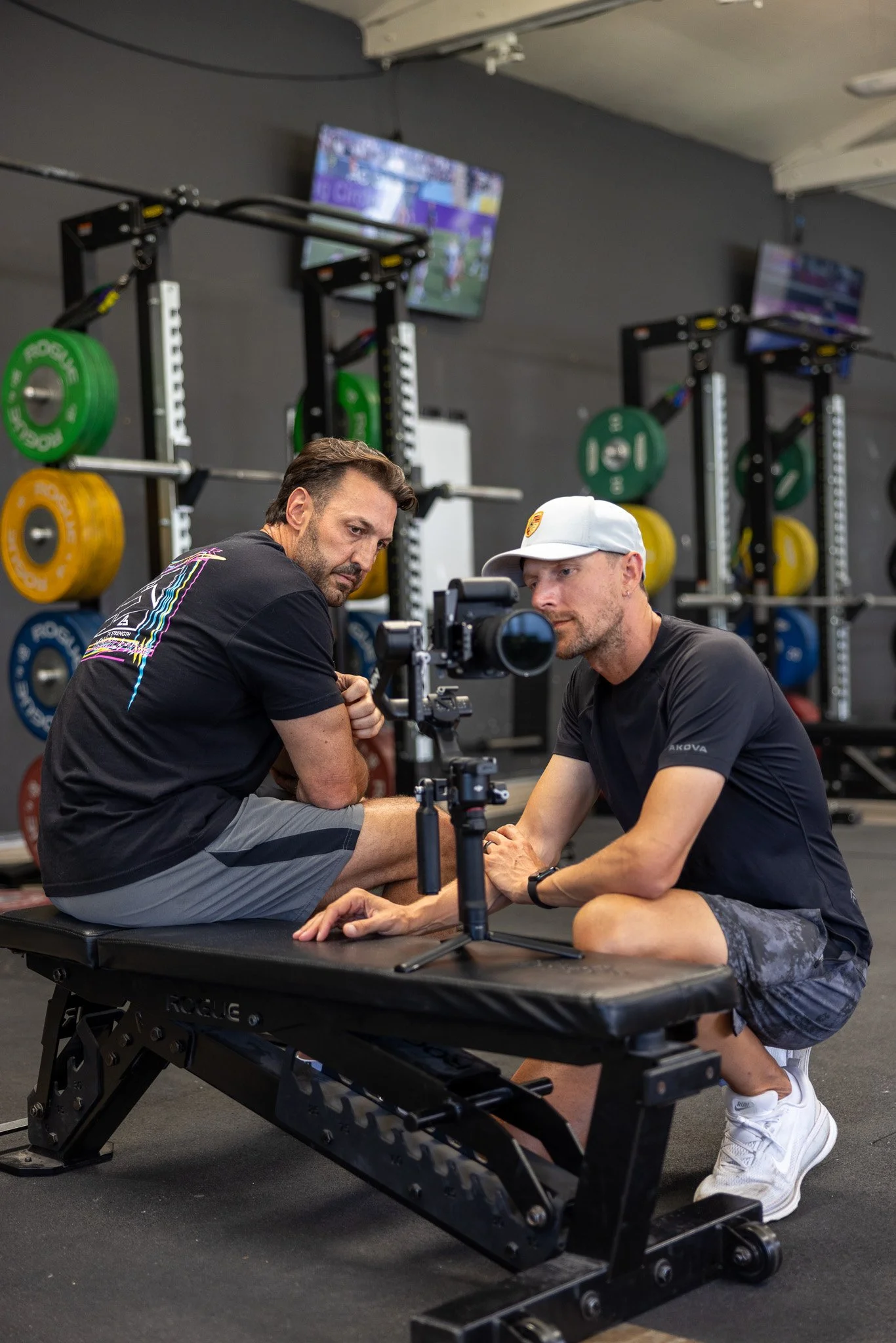 Photo of US Olympic Weightlifting Coach Dave Spitz as part of his digital marketing campaign | Nik Bartunek