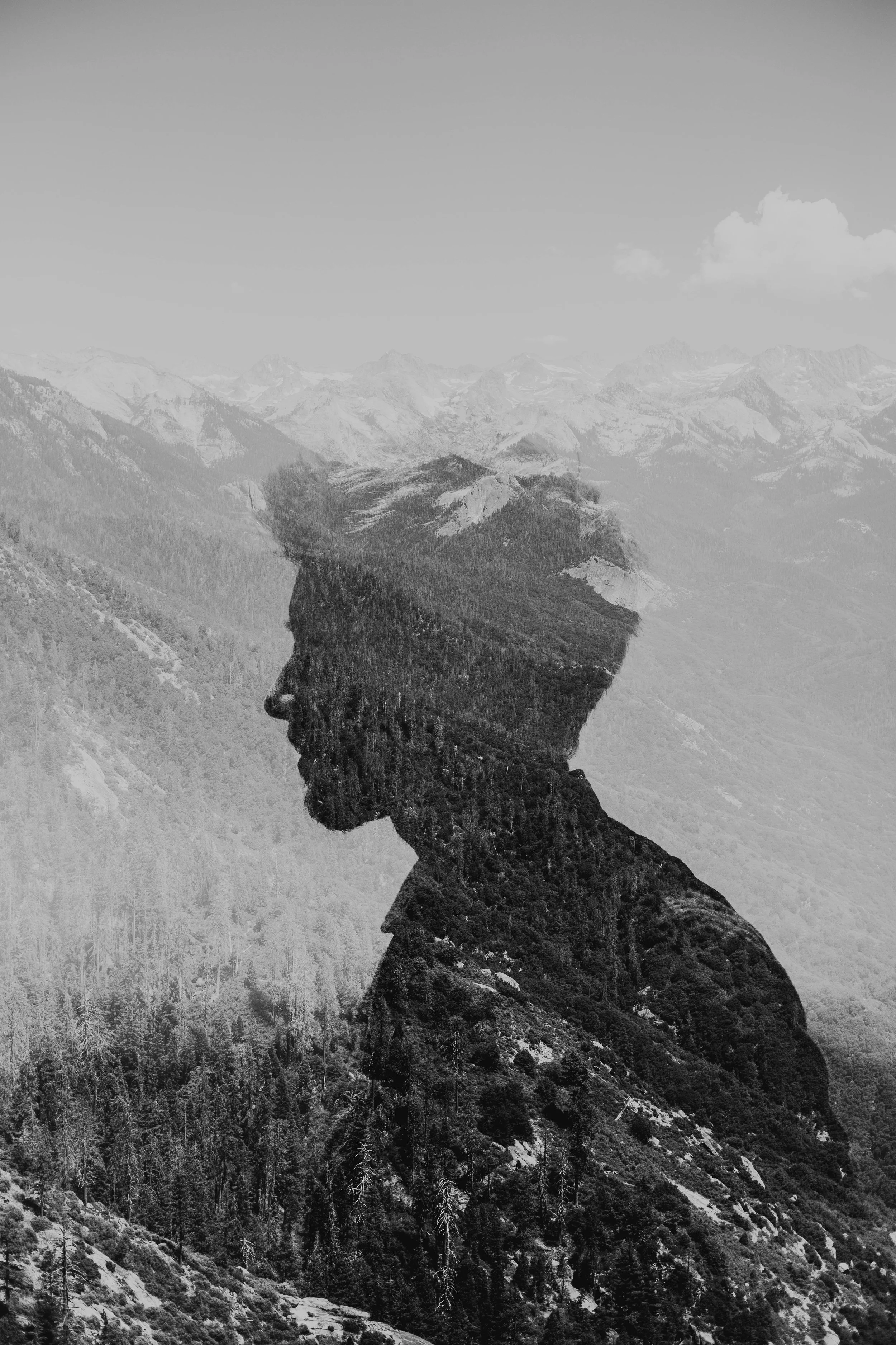 Moro Rock Sequoia National Park Double Exposure Photography