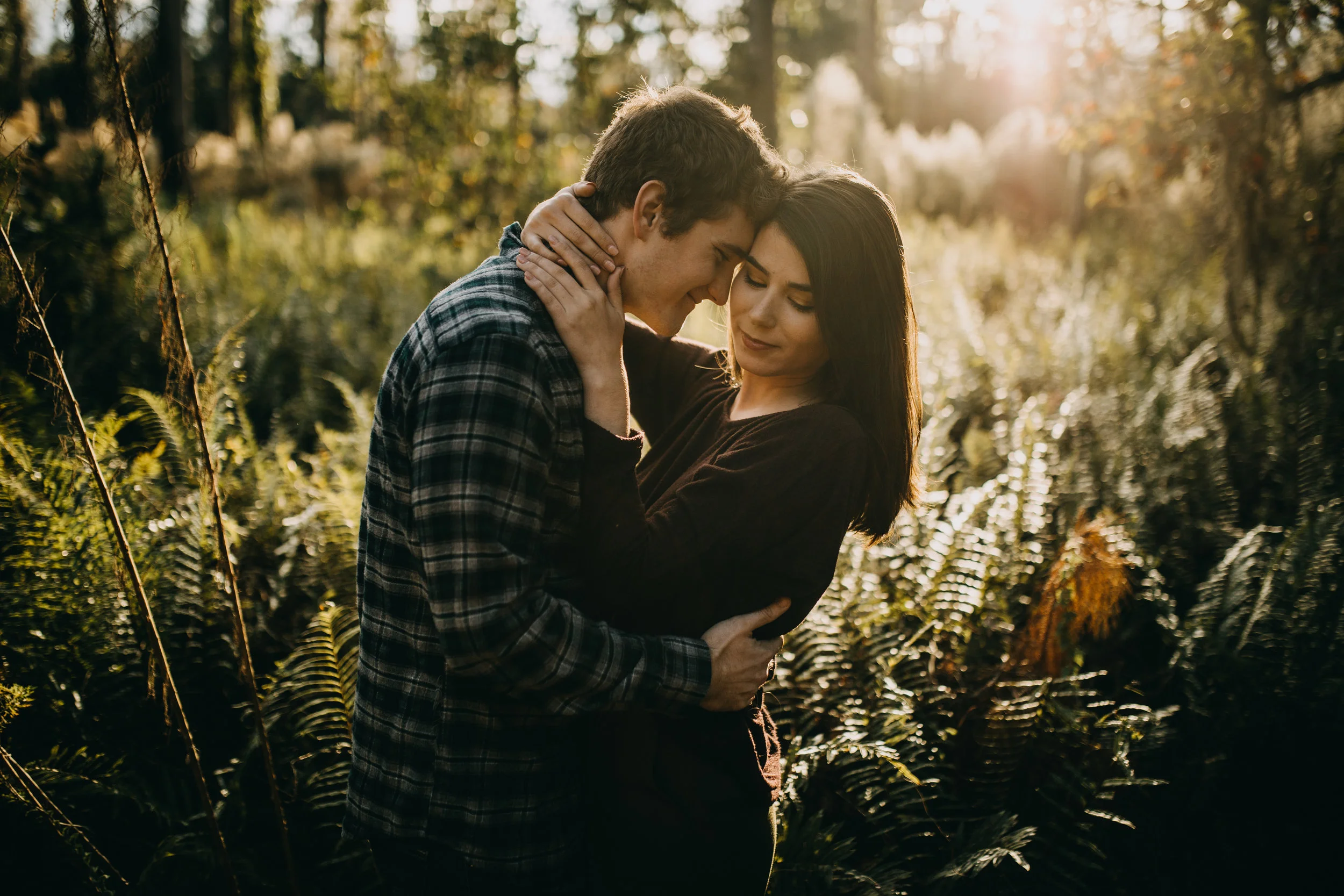 Warm Tropical Disney couple photos in Orlando Florida