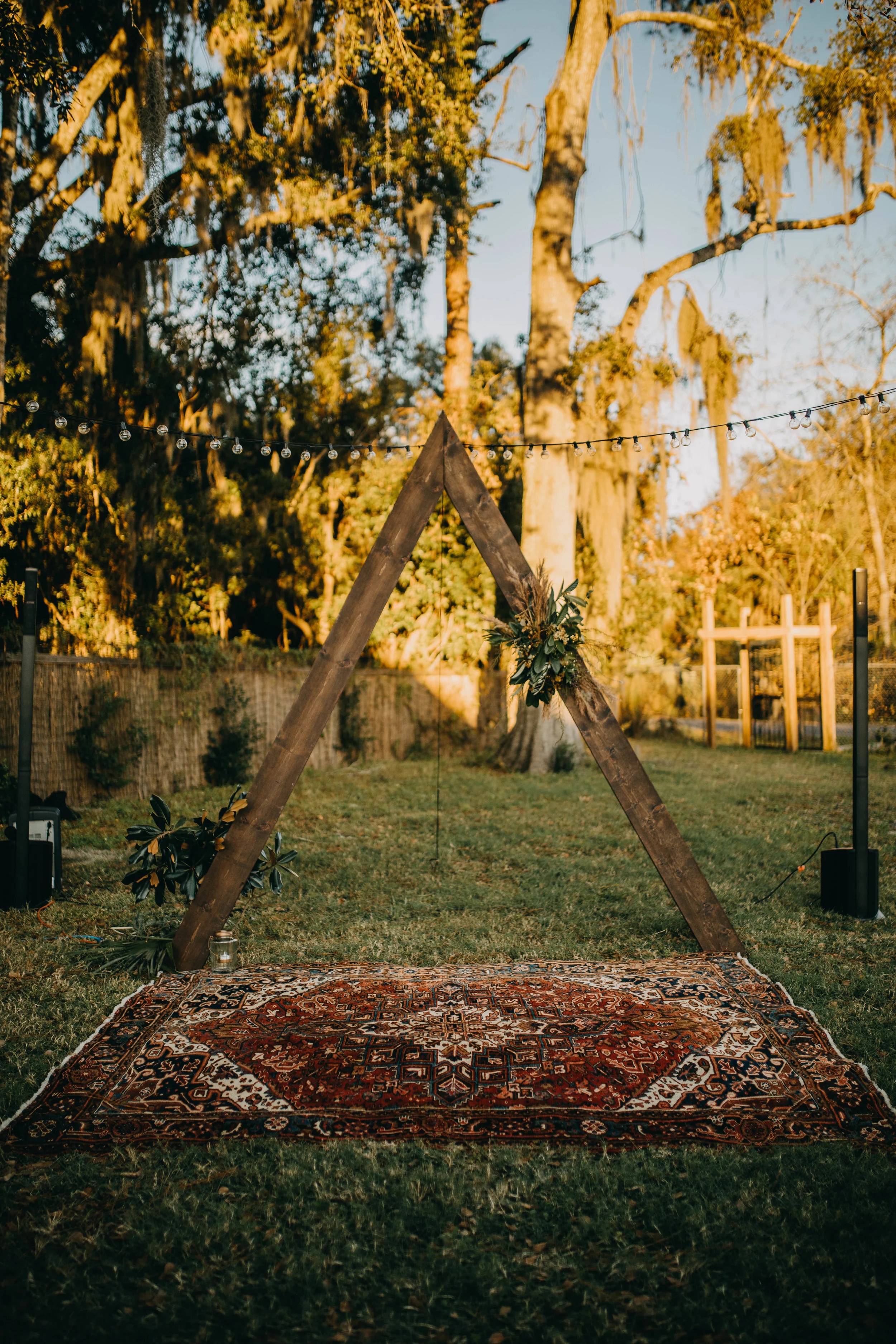 Triangle Arch | American Traditional Tattoo Themed Eco Friendly Dark Florida Wedding