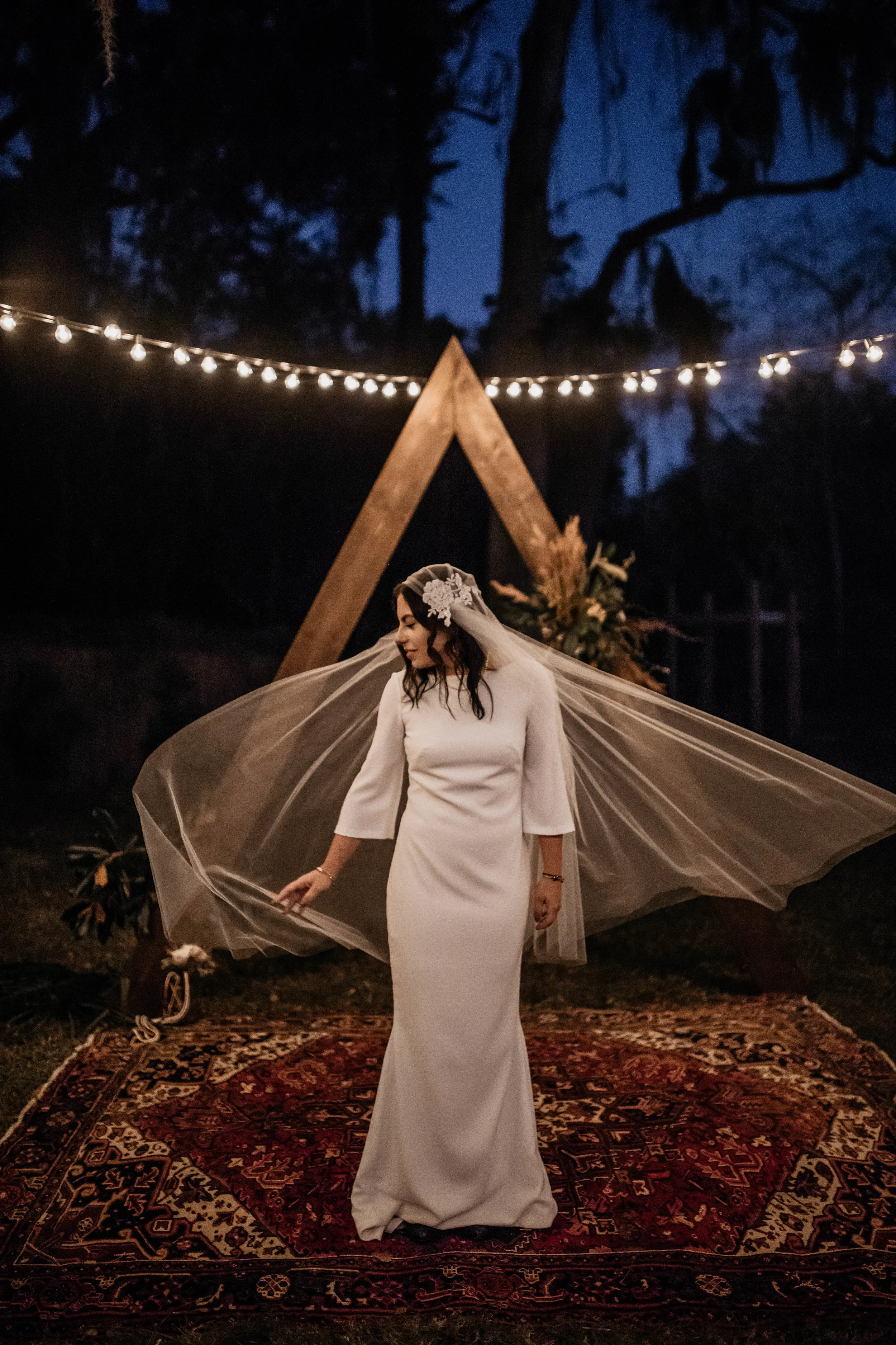 Bride Photos | American Traditional Tattoo Themed Eco Friendly Dark Florida Wedding
