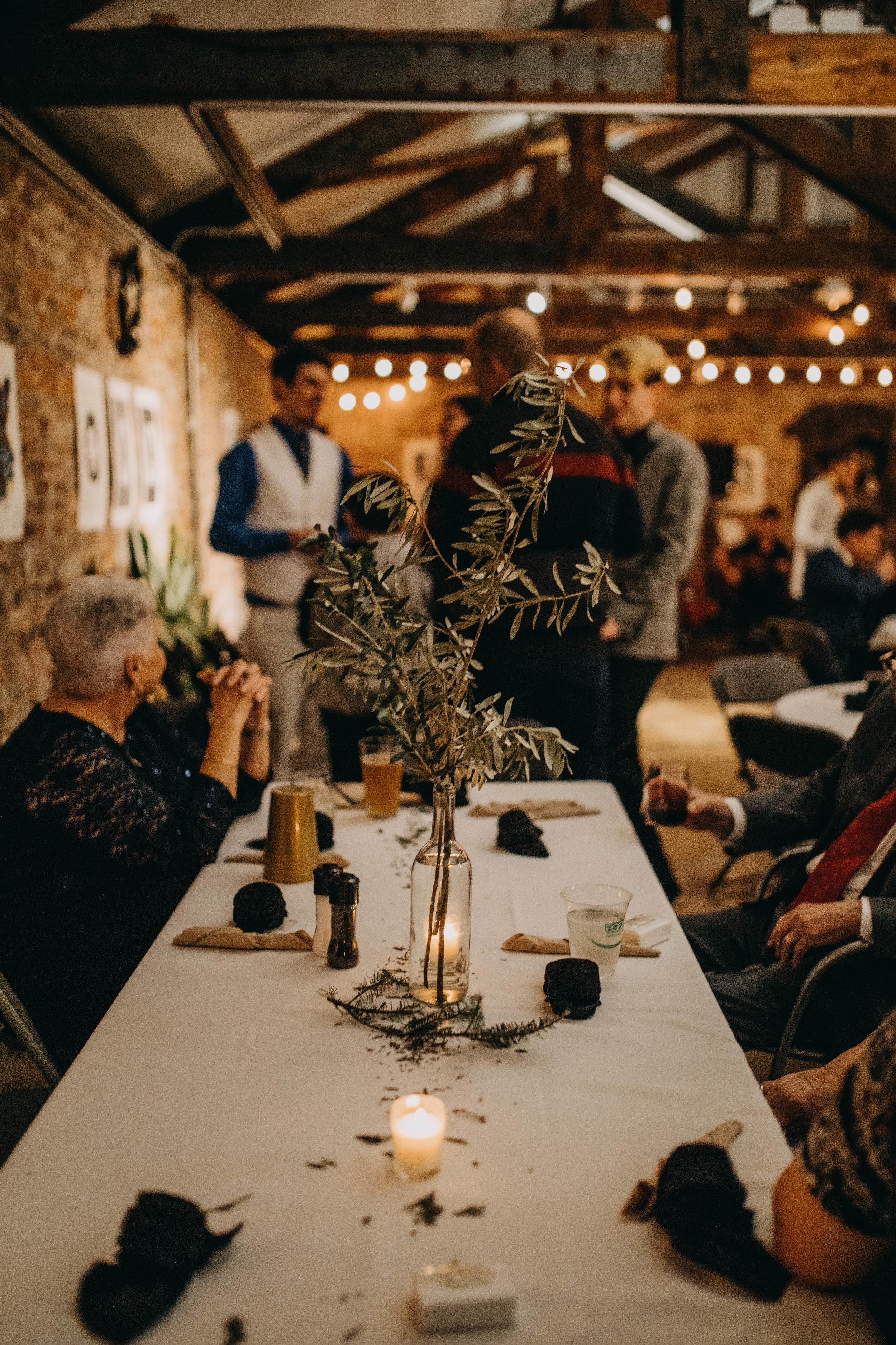 Reception Decor | American Traditional Tattoo Themed Eco Friendly Dark Florida Wedding