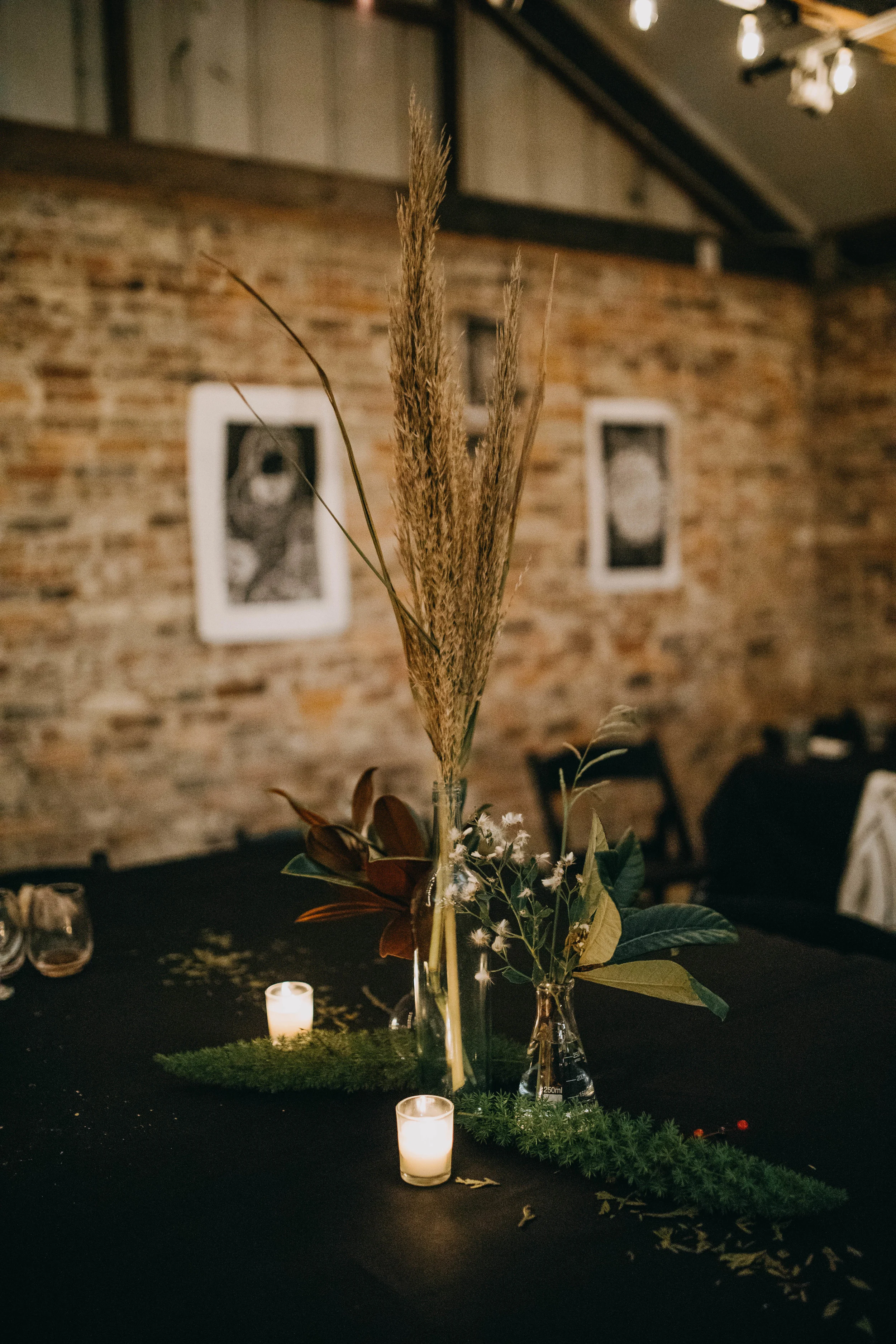 Reception Decor | American Traditional Tattoo Themed Eco Friendly Dark Florida Wedding