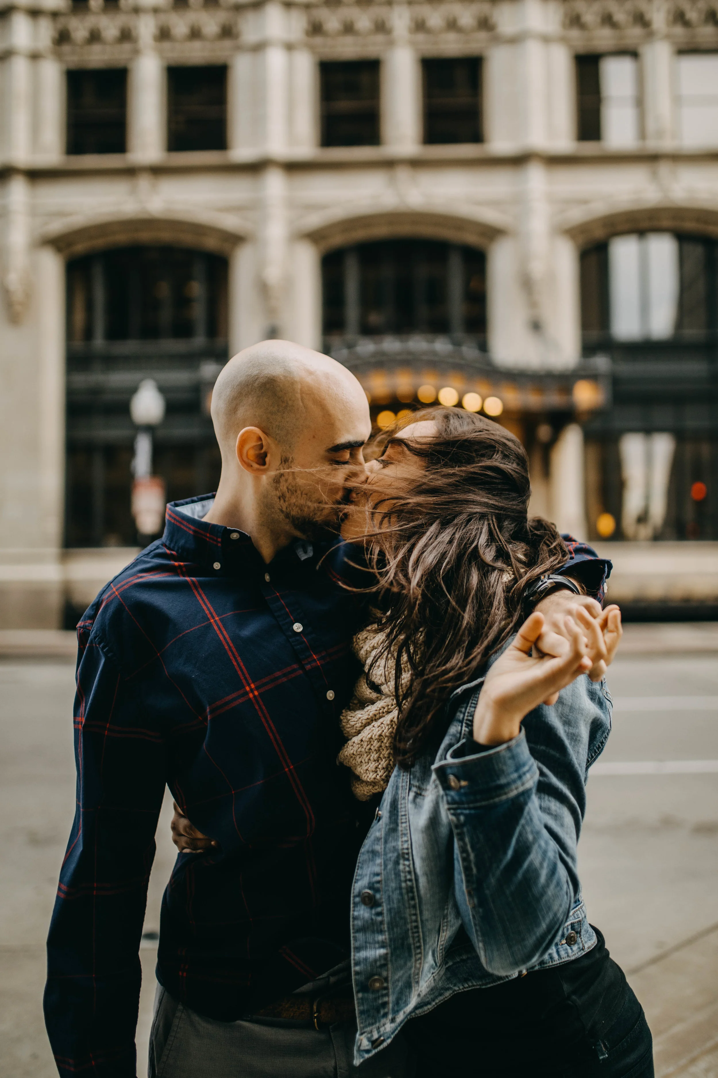Windy Tulsa Oklahoma Engagement Photos