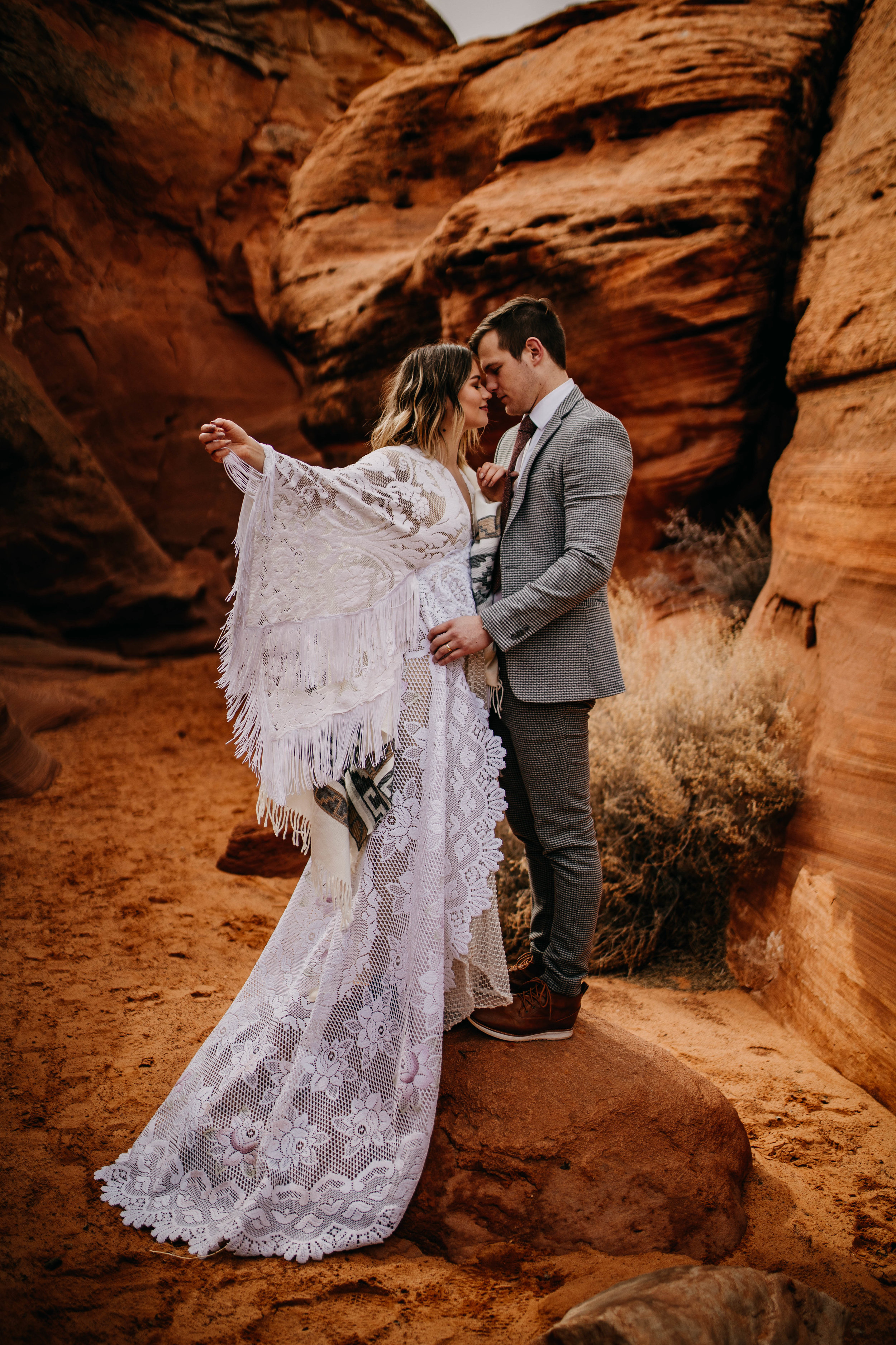 Desert Boho Bride Dress Inspo