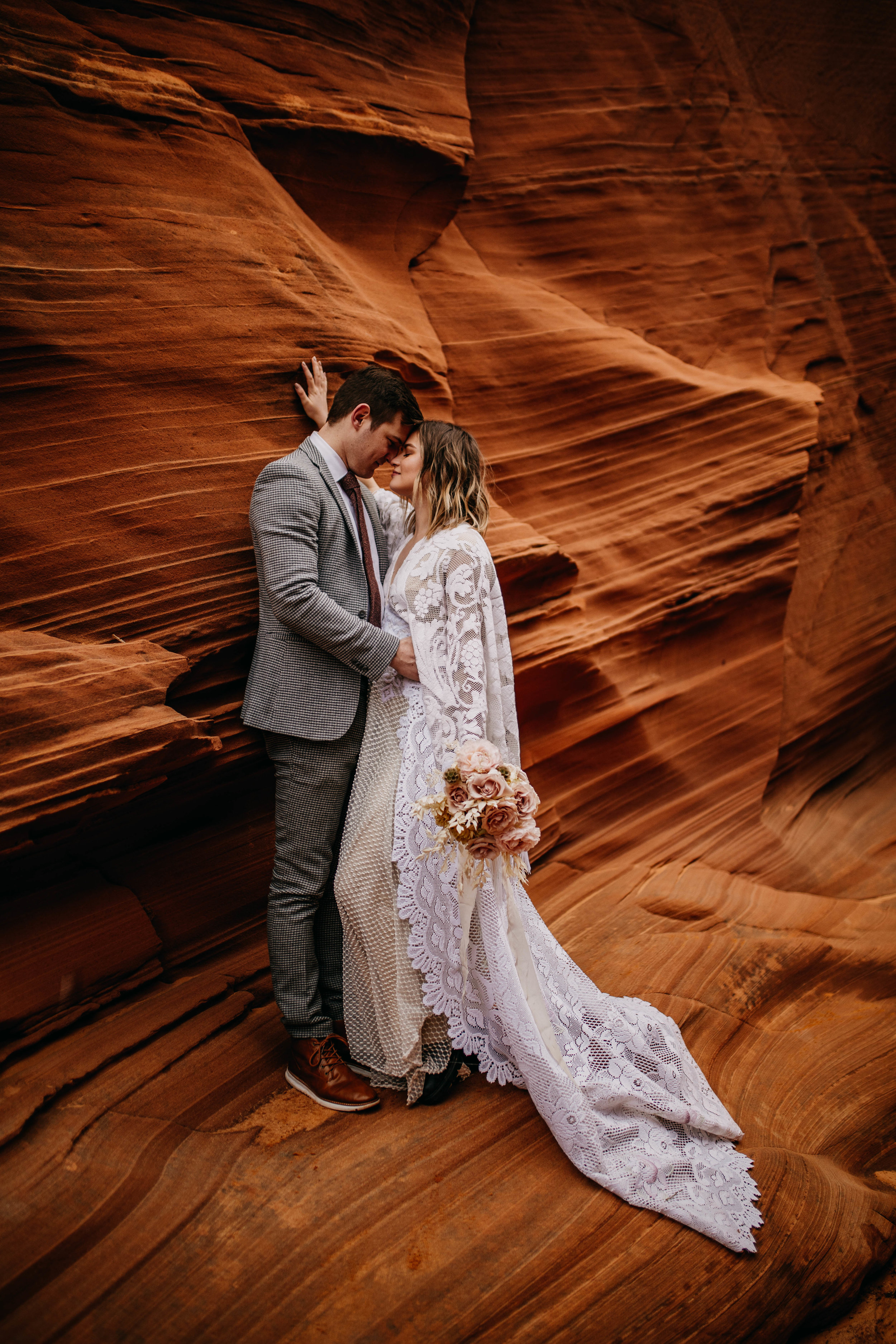 Arizona Desert Slot Canyon Elopement