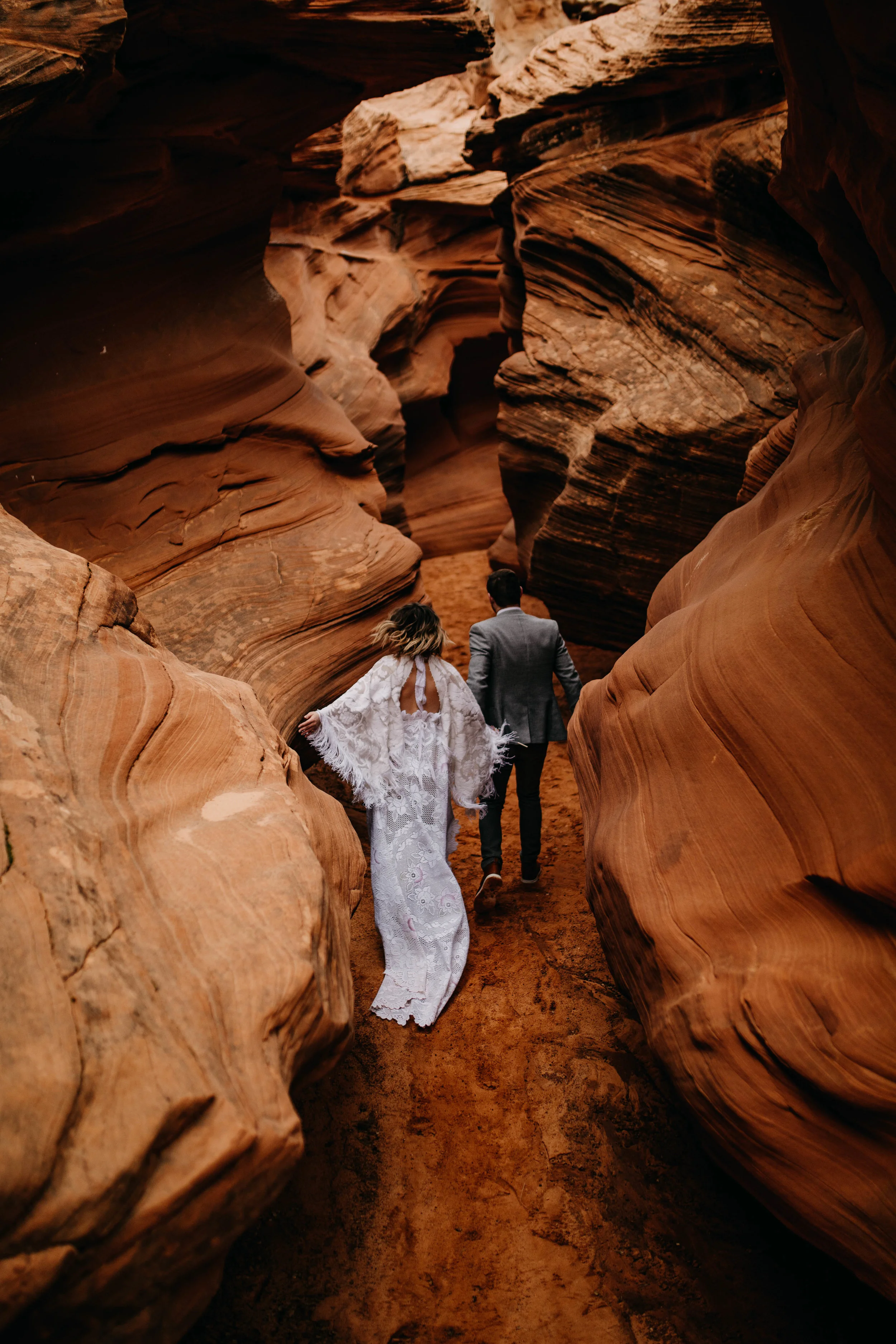 Arizona Desert Slot Canyon Elopement