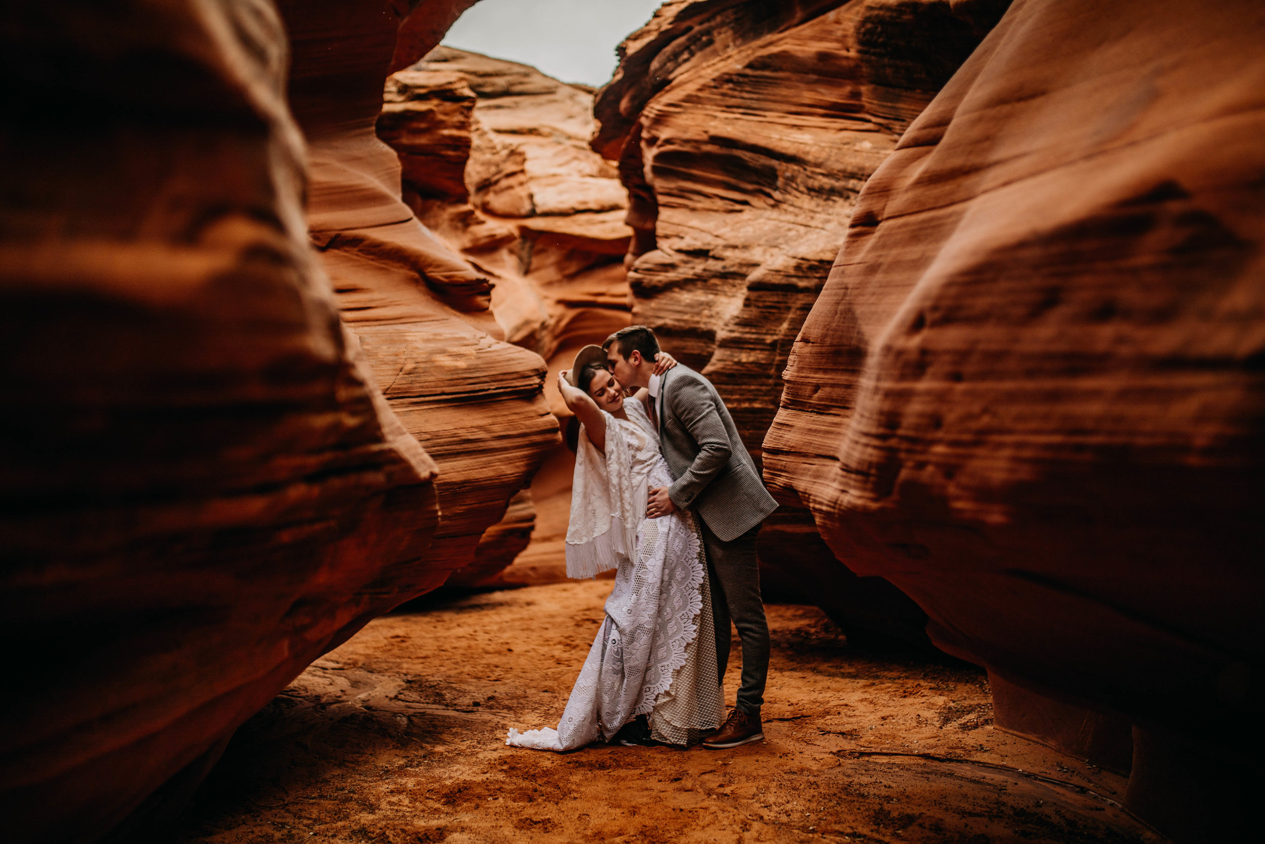 Arizona Desert Slot Canyon Elopement