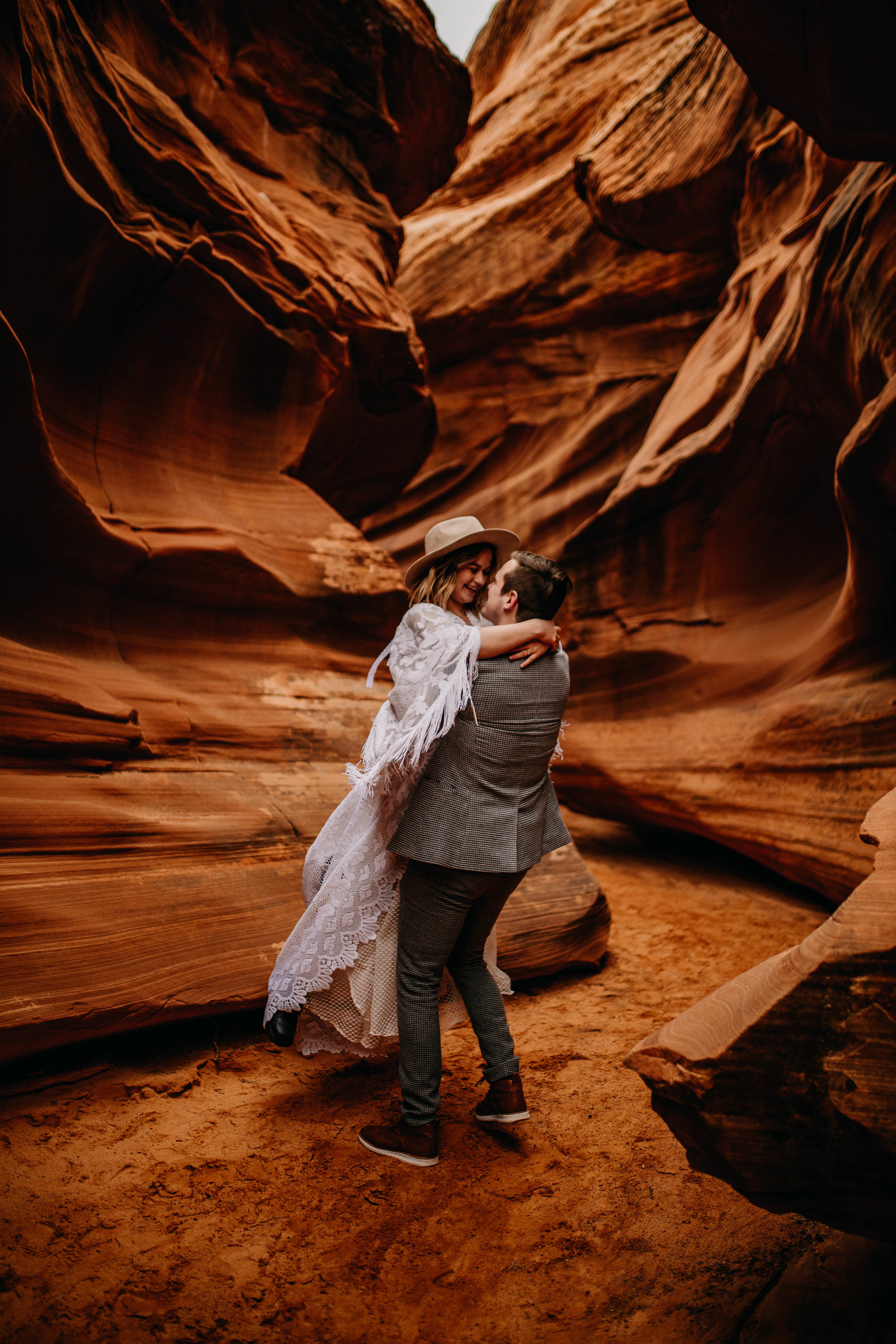 Arizona Desert Slot Canyon Elopement