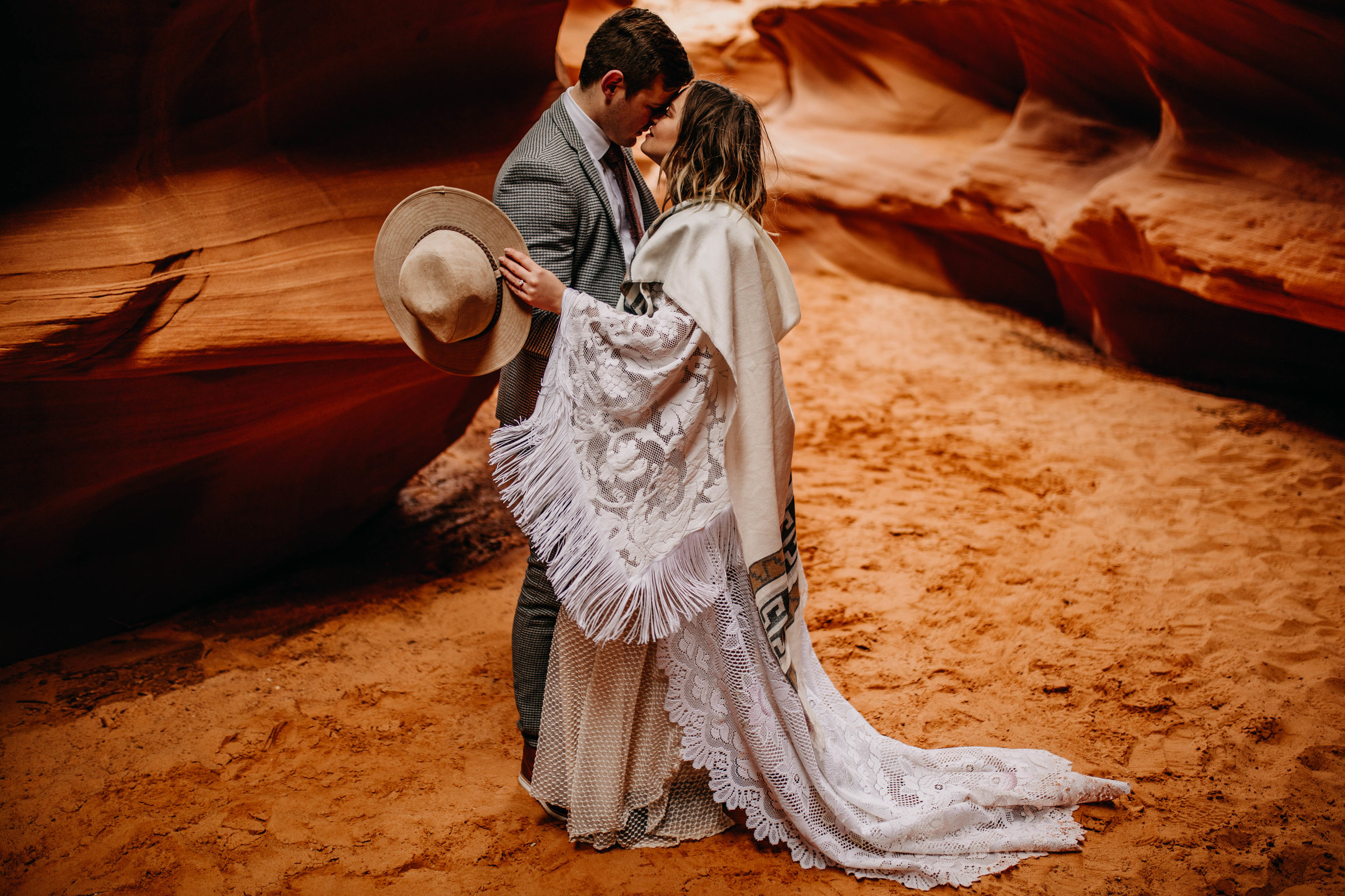 Arizona Desert Slot Canyon Elopement