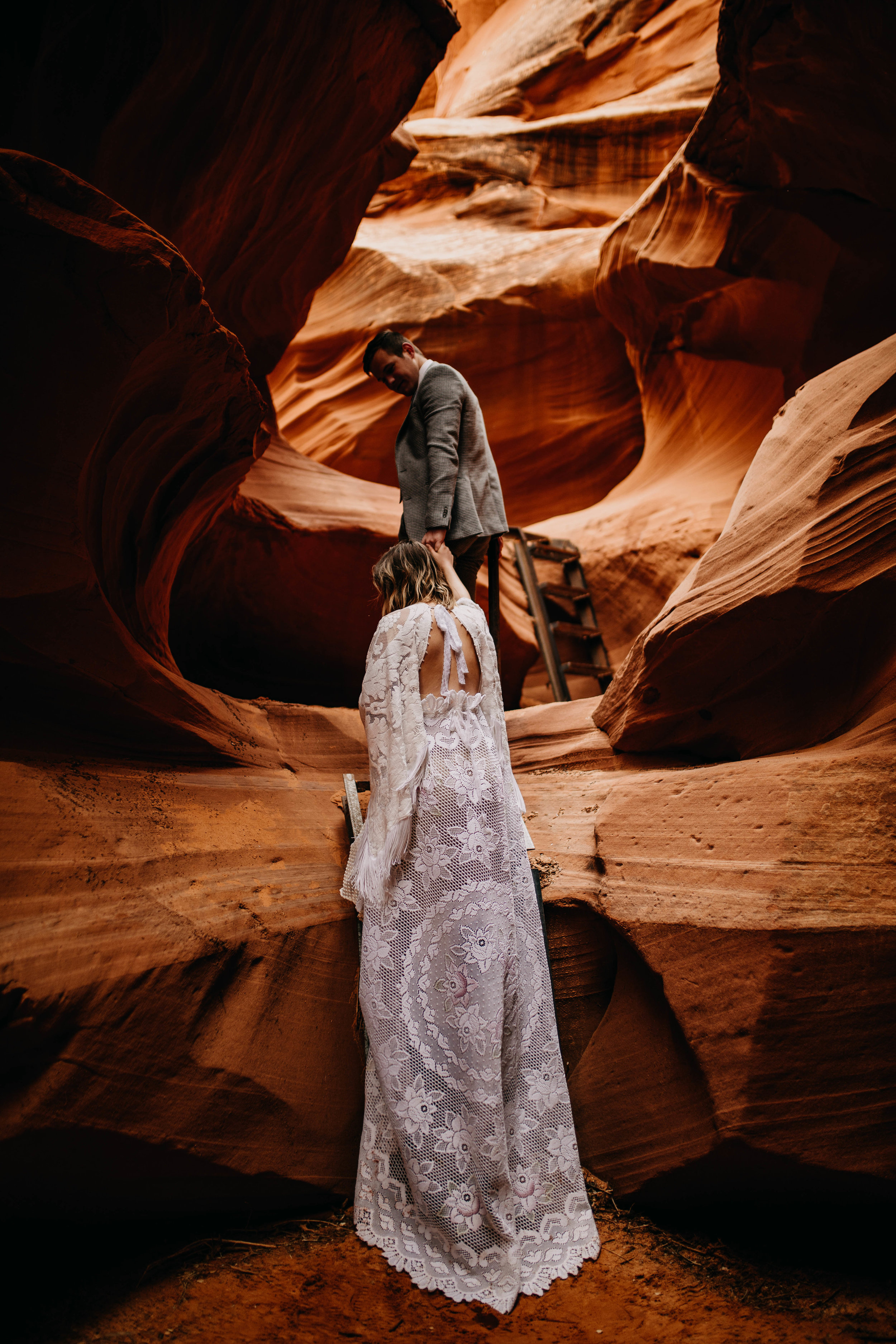 Arizona Desert Slot Canyon Elopement