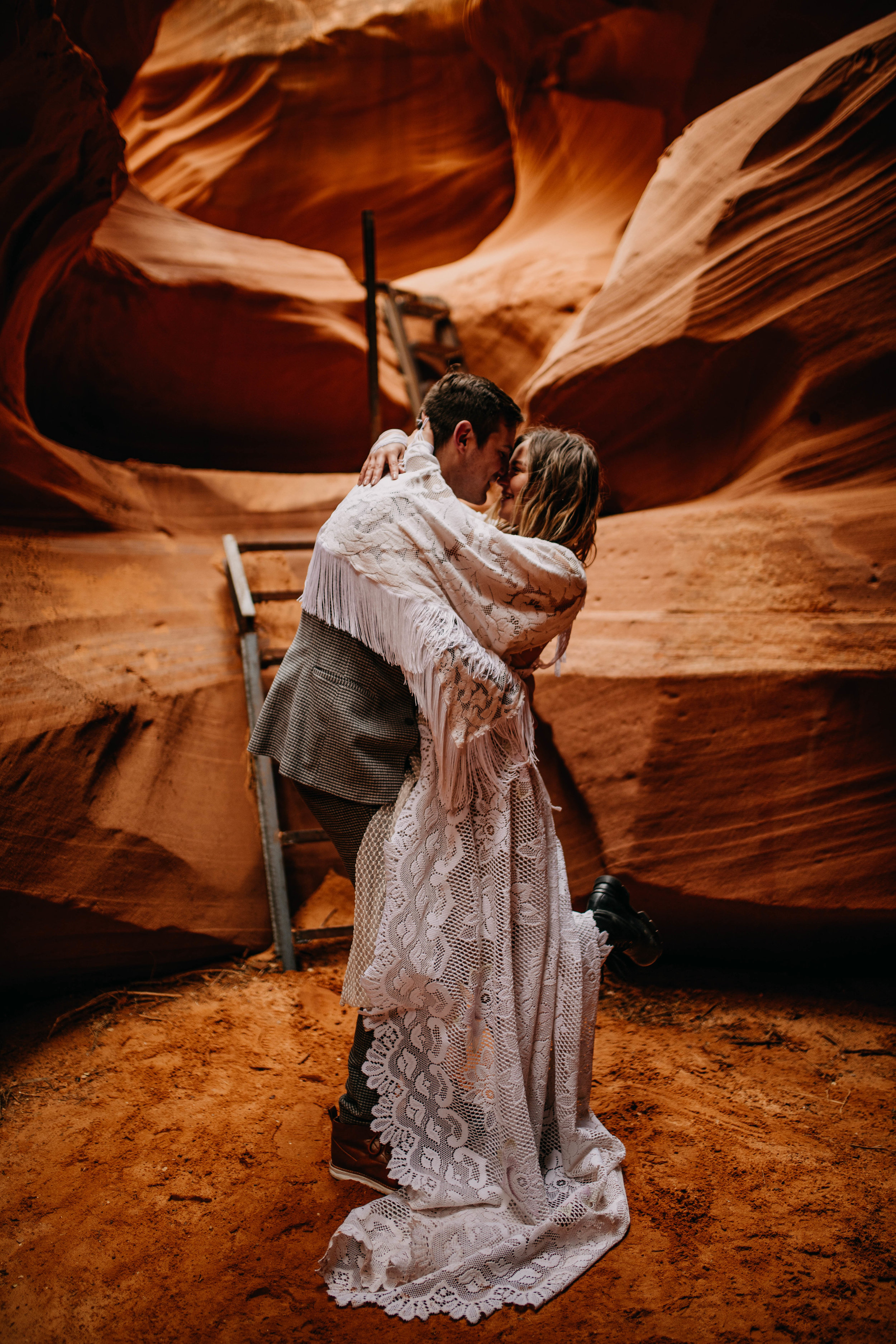 Arizona Desert Slot Canyon Elopement