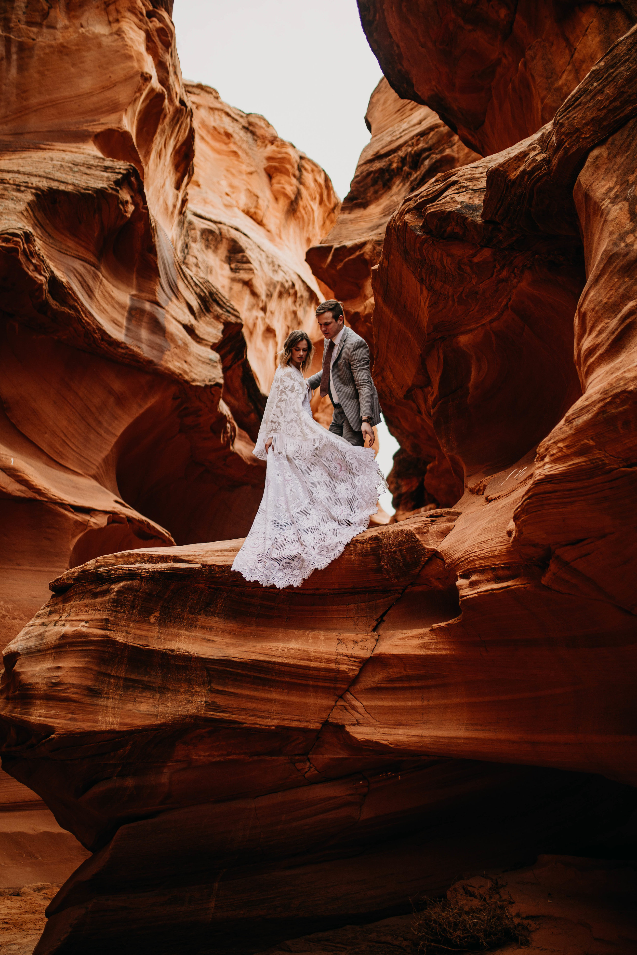 Arizona Desert Slot Canyon Elopement