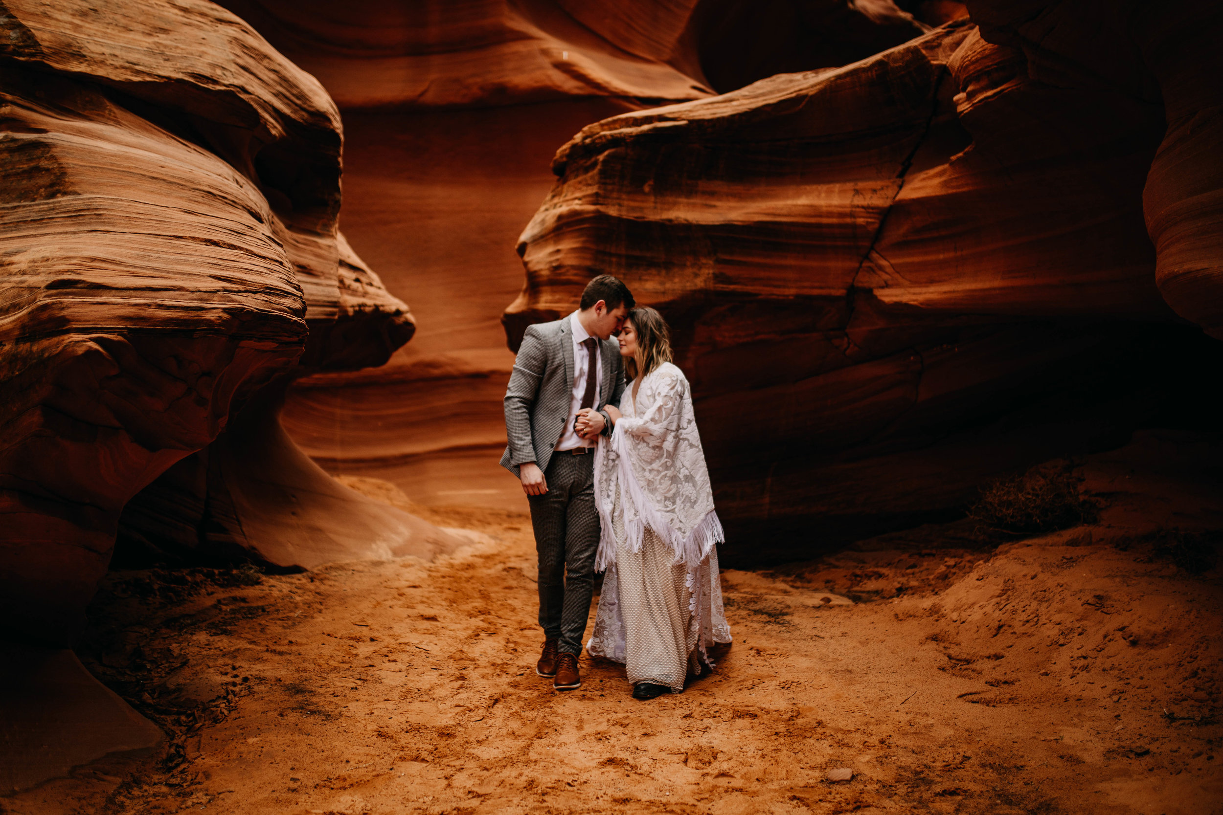 Arizona Desert Slot Canyon Elopement