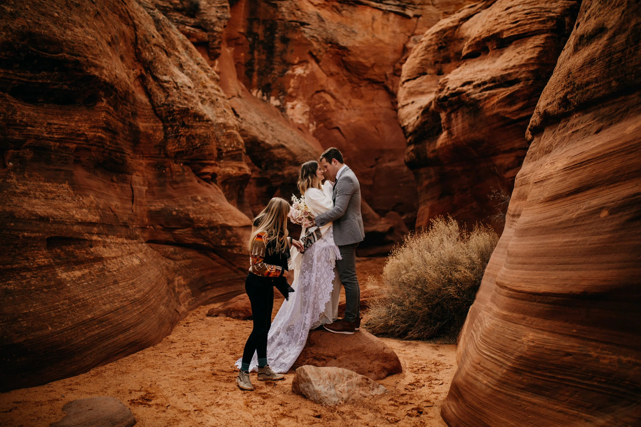 Posing Elopement Couples