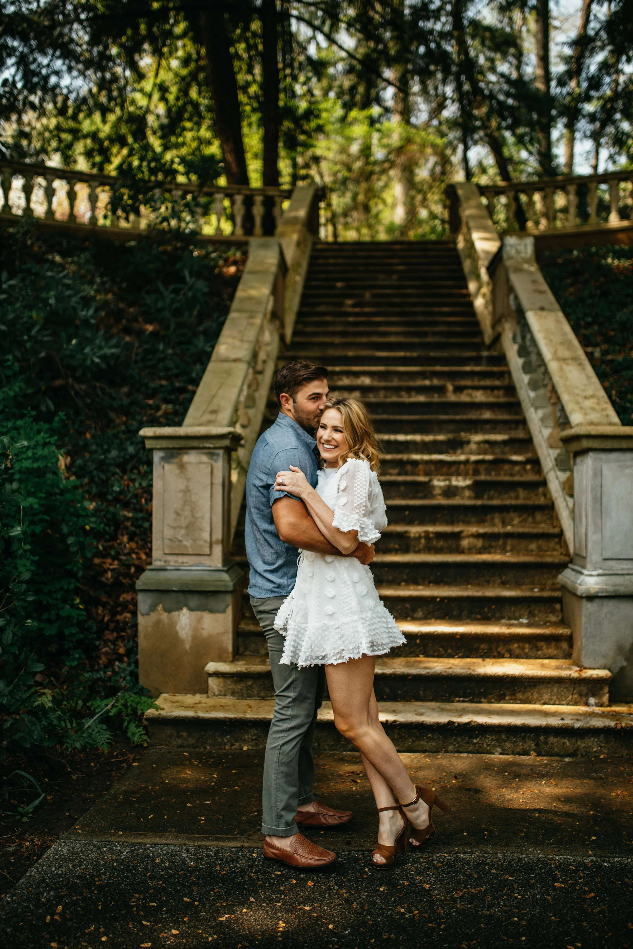 Outdoor Spring Engagement Photos