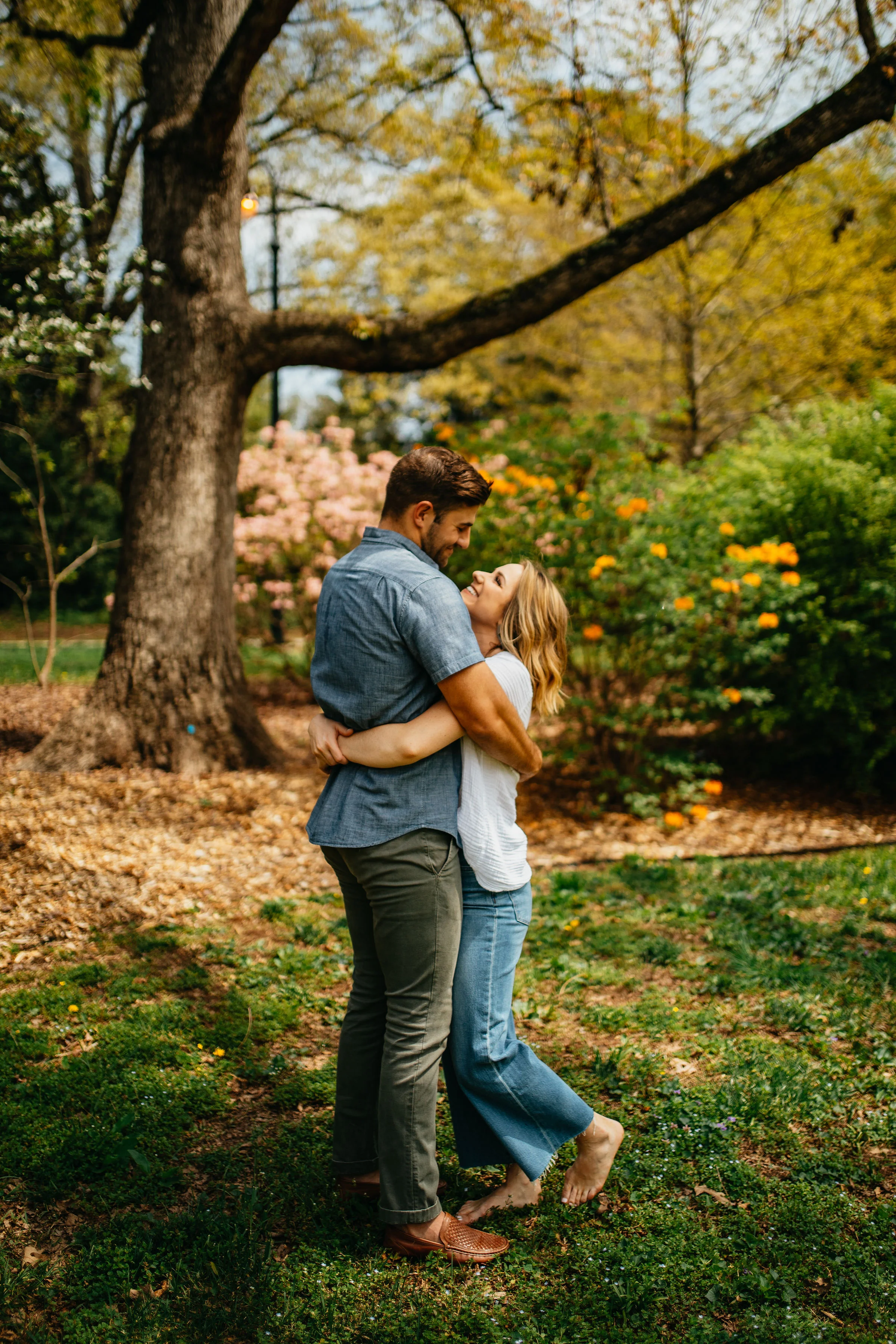 Colorful Spring Engagement Photos
