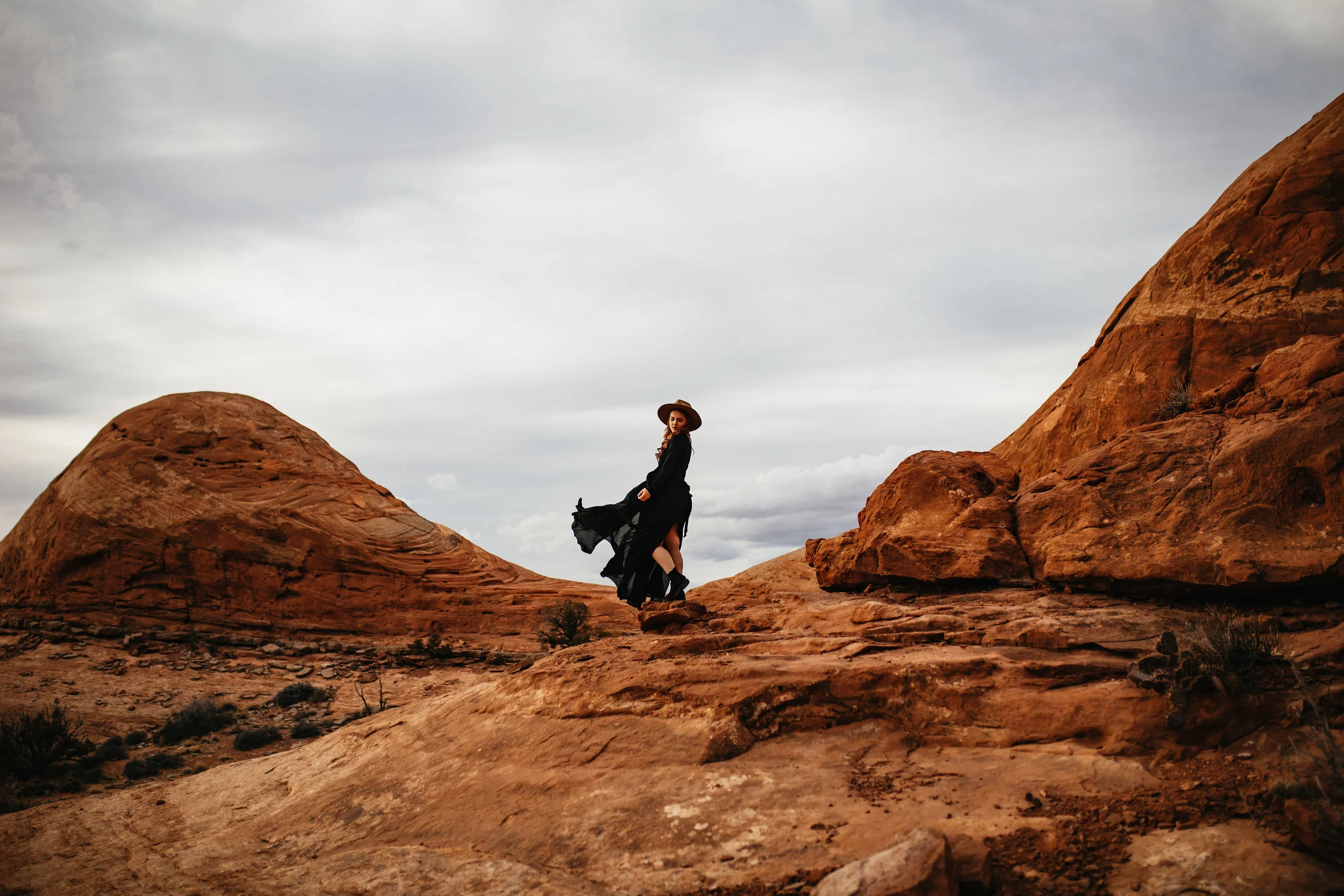 Moody skies in Moab, Utah