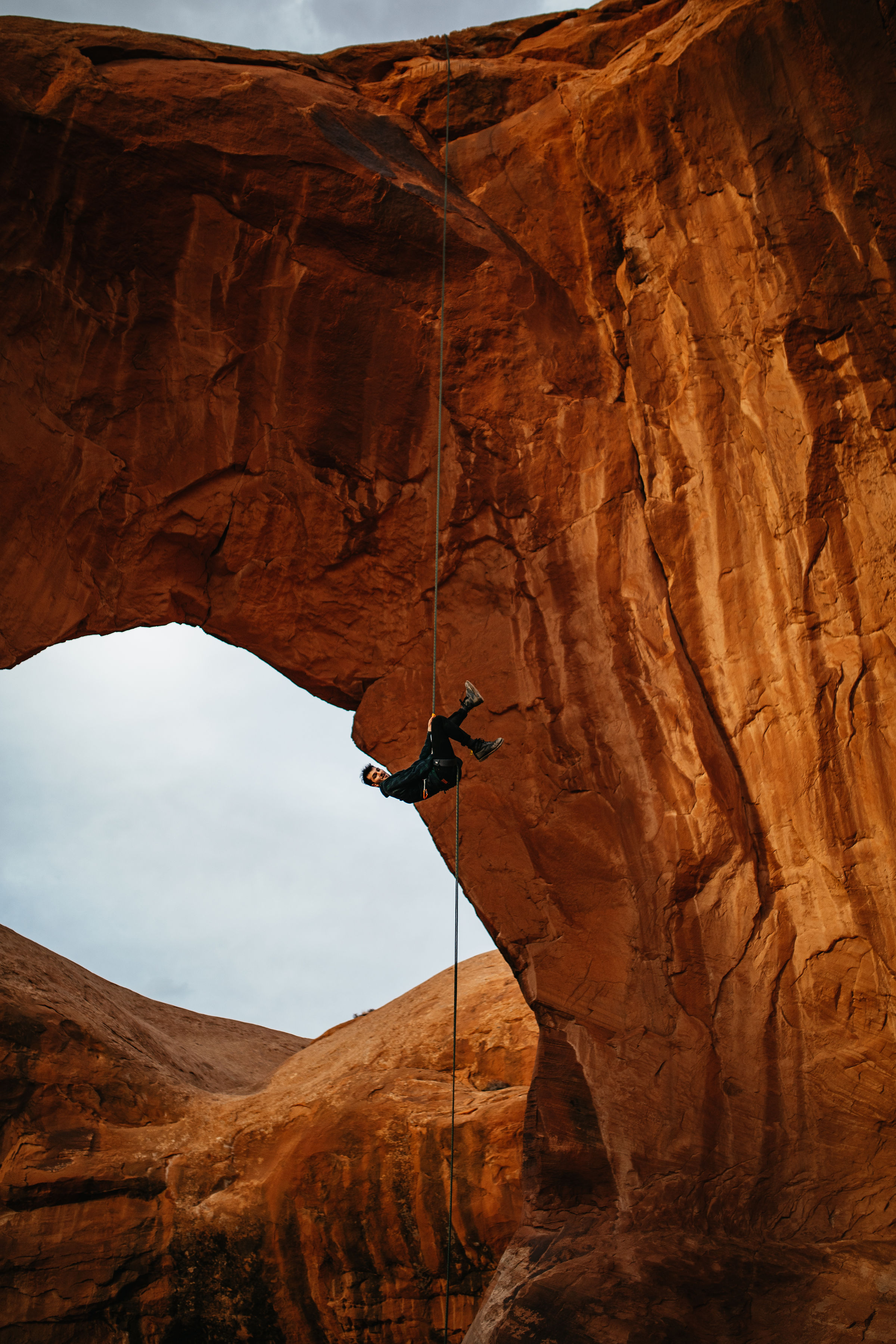 Rock Repelling Moab Utah Photography