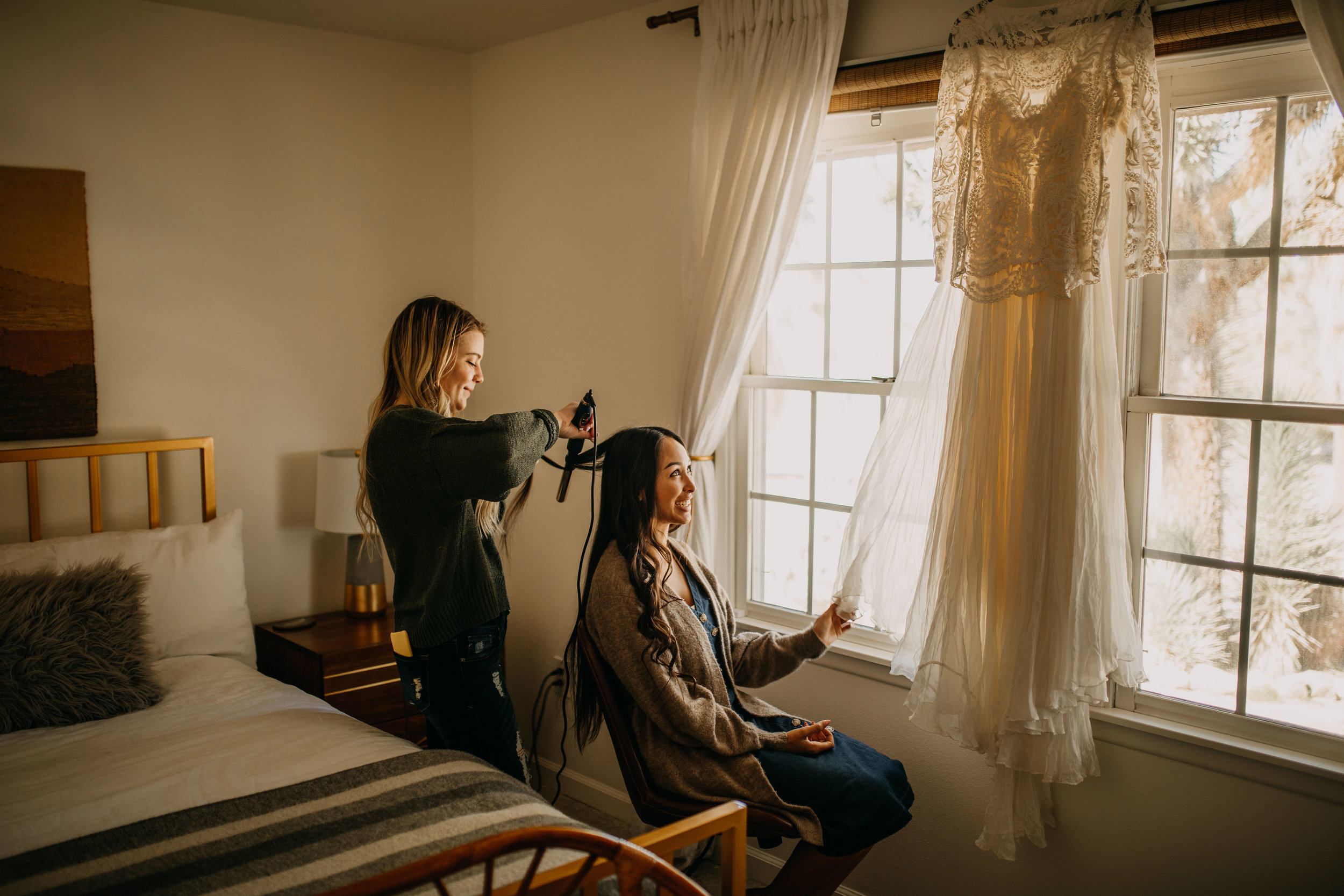 Joshua Tree California Desert Boho  Styled Elopement